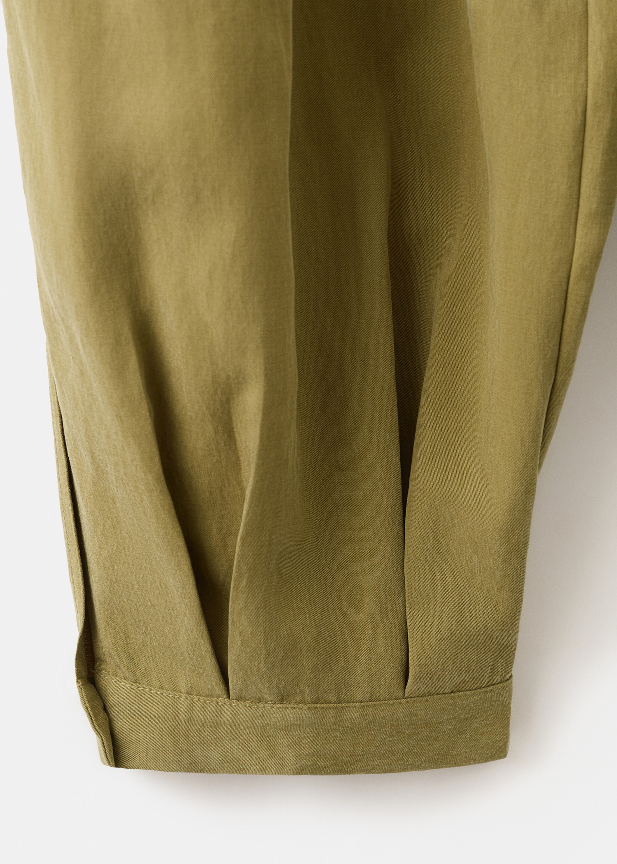 Pantalon bouffant lyocell - Détail de l'article 0, Kaki. Ref: 27055968-00.