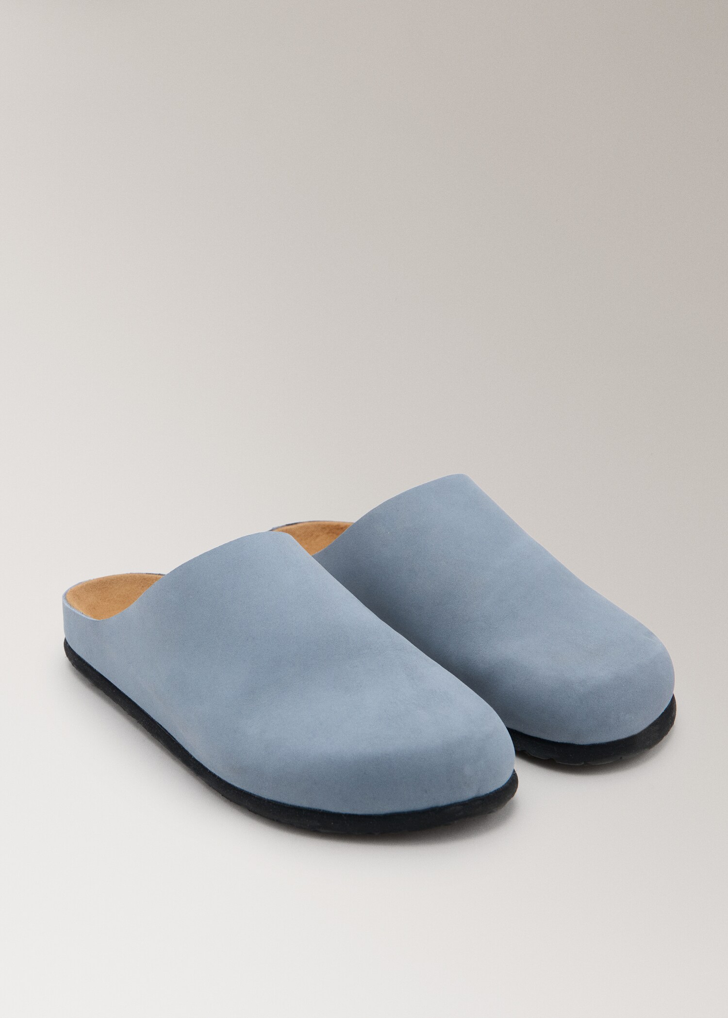 Minimalist leather clogs - Medium plane