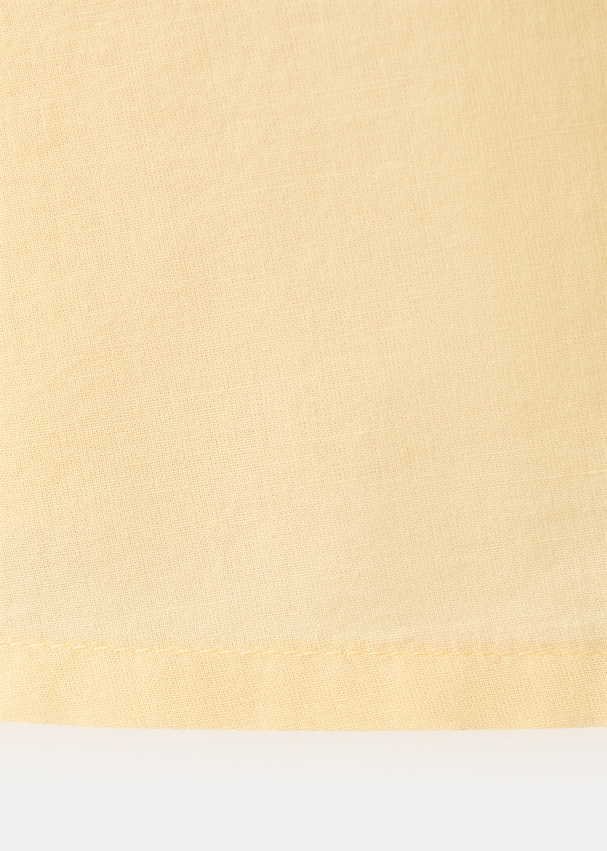 100% cotton pajama top - Details of the article 0, Pastel Yellow. Ref: 27055974-00.