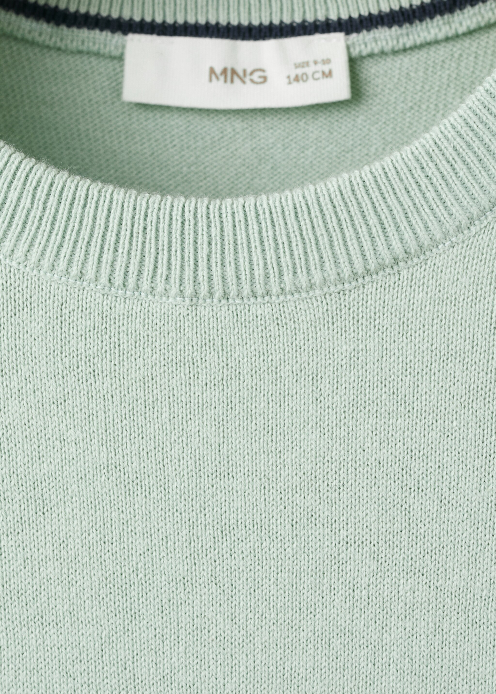 Cotton sweater - Details of the article 0, Aqua Green. Ref: 27055978-00.
