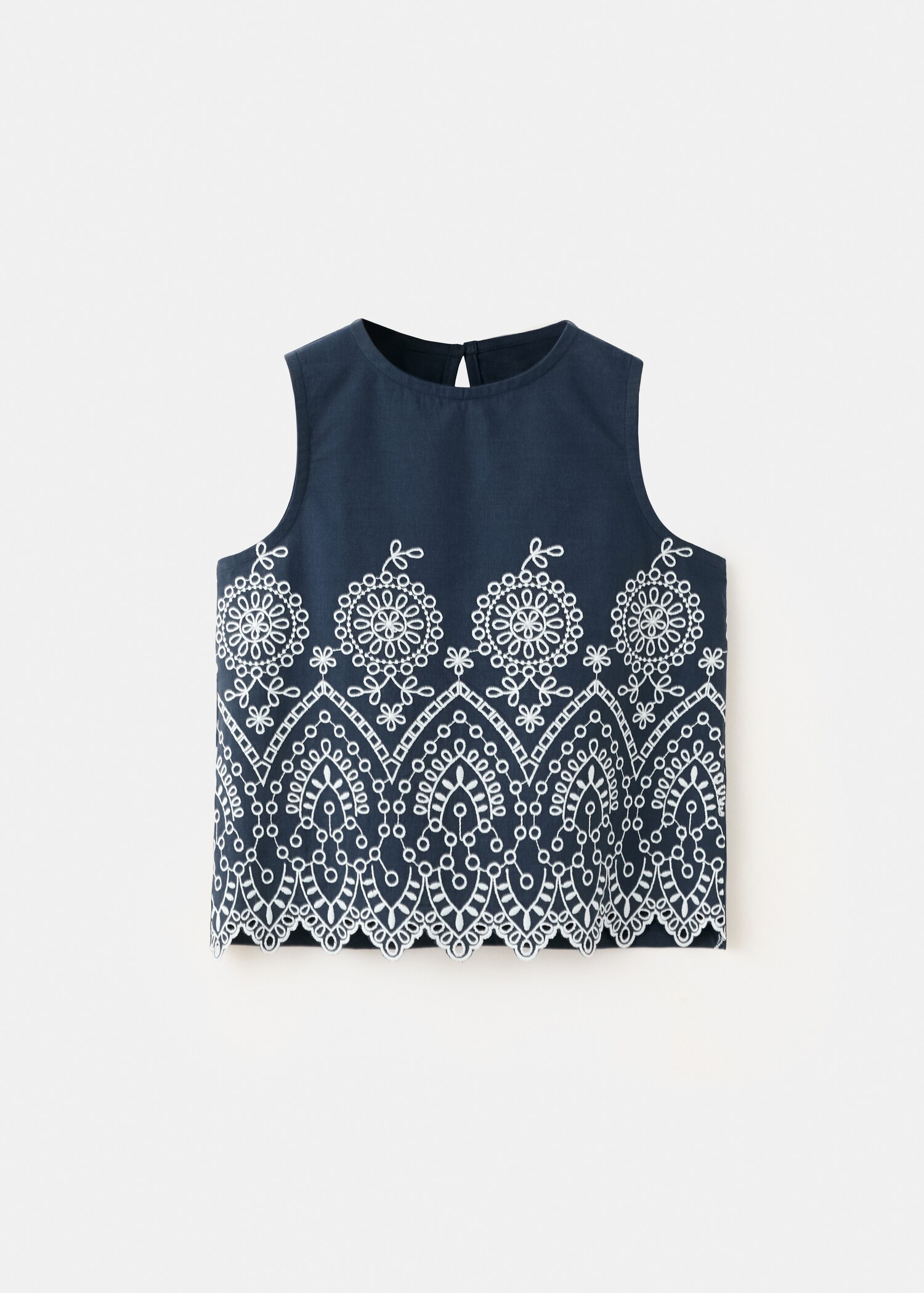 Μπλούζα βαμβακερή κεντήματα - Προϊόν χωρίς μοντέλο