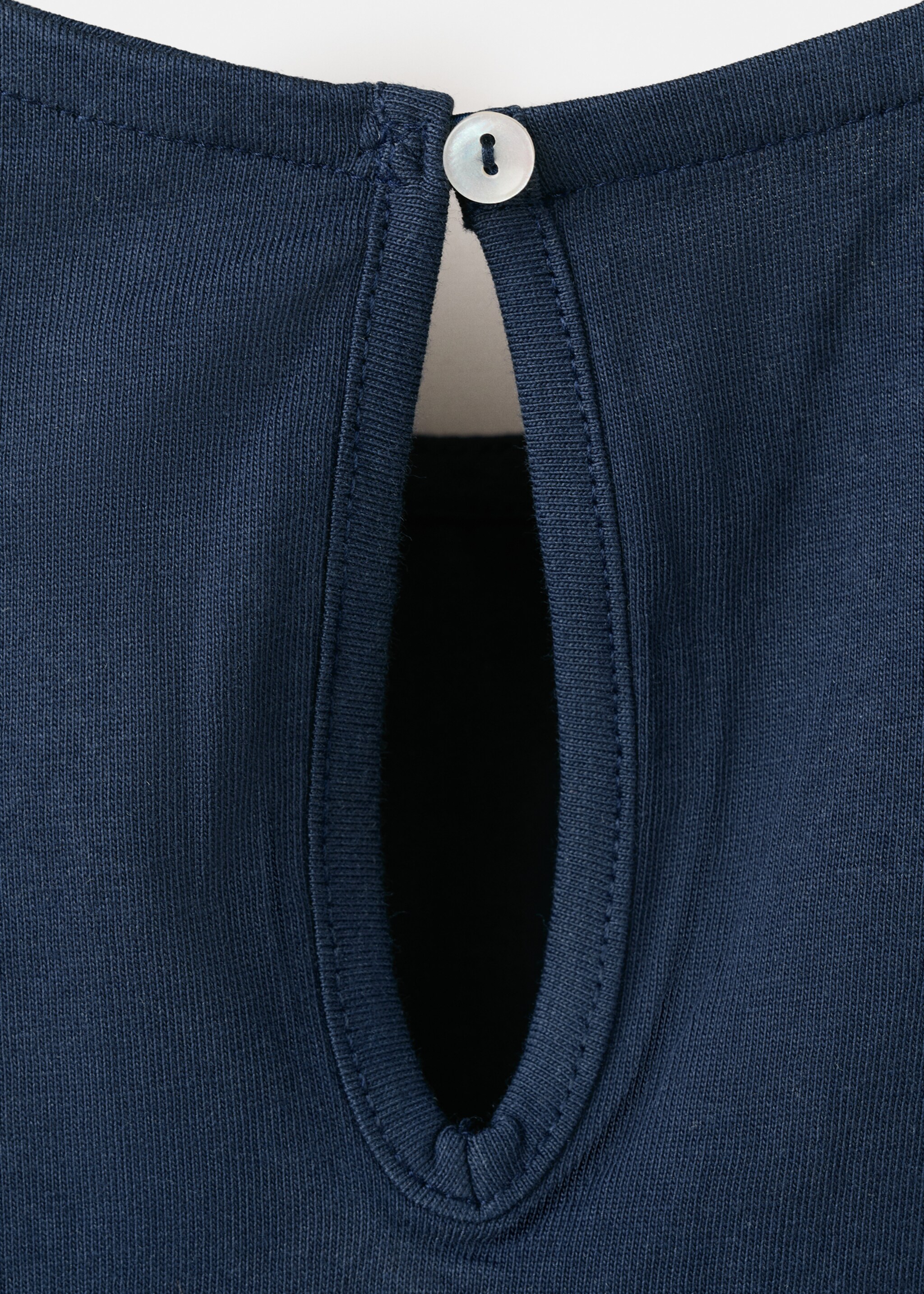 Μπλούζα βαμβακερή κεντήματα - Λεπτομέρεια του προϊόντος 0, Ναυτικό Μπλε . Ref: 27055979-00.