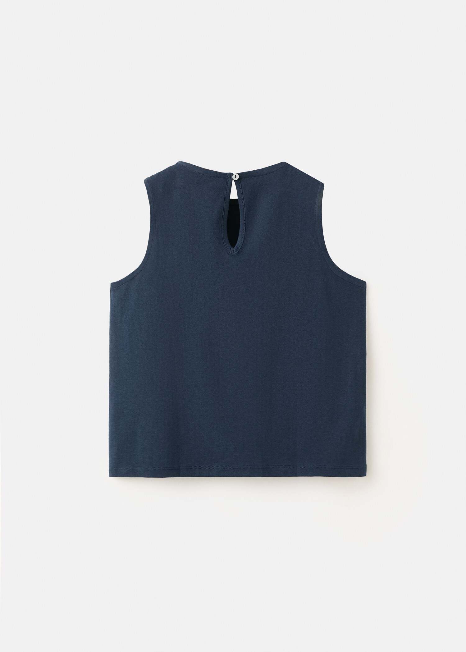 Μπλούζα βαμβακερή κεντήματα - Πίσω όψη προϊόντος