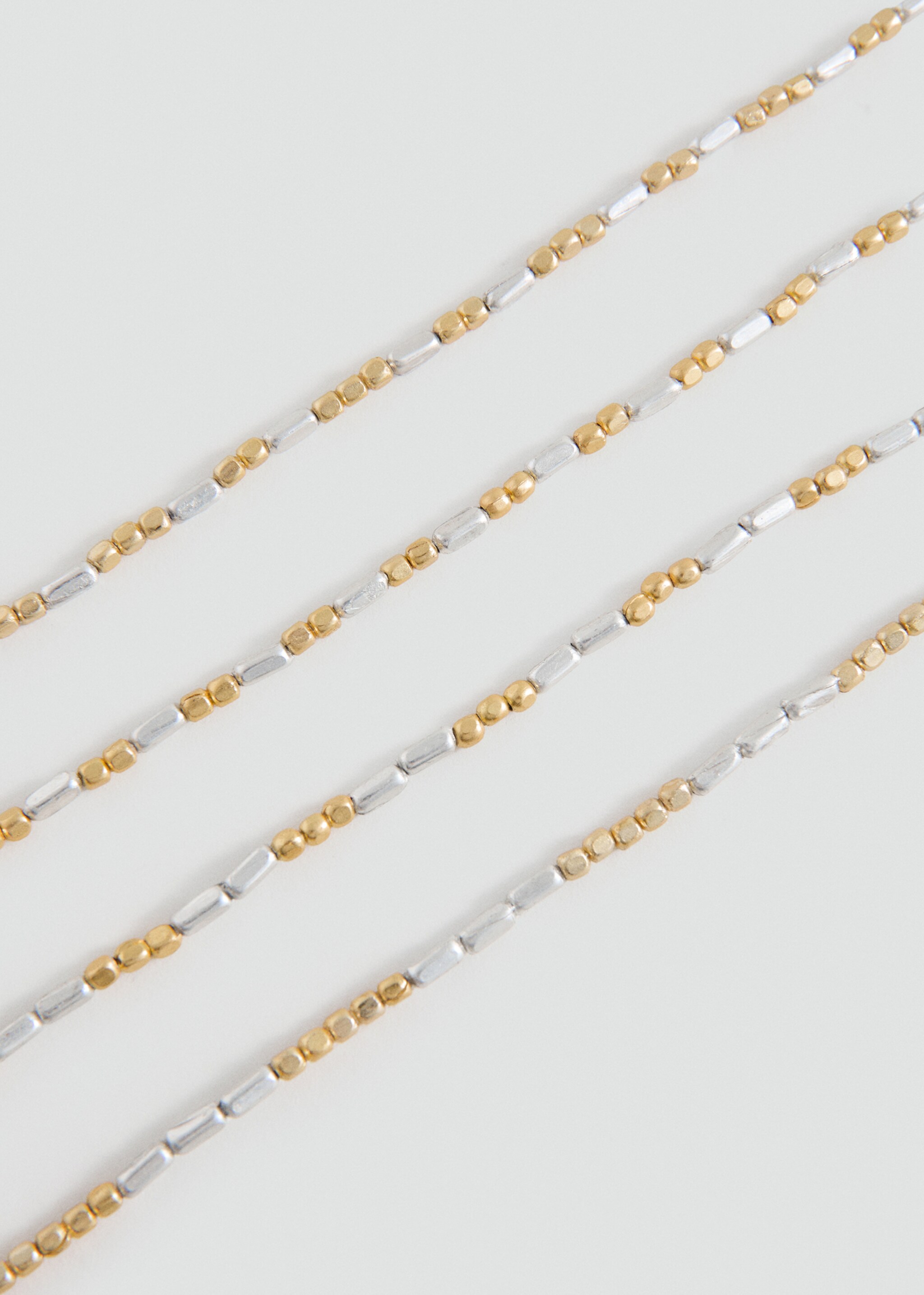 Bead multiple necklace - Medium plane, Gold. Ref: 27055983-00.