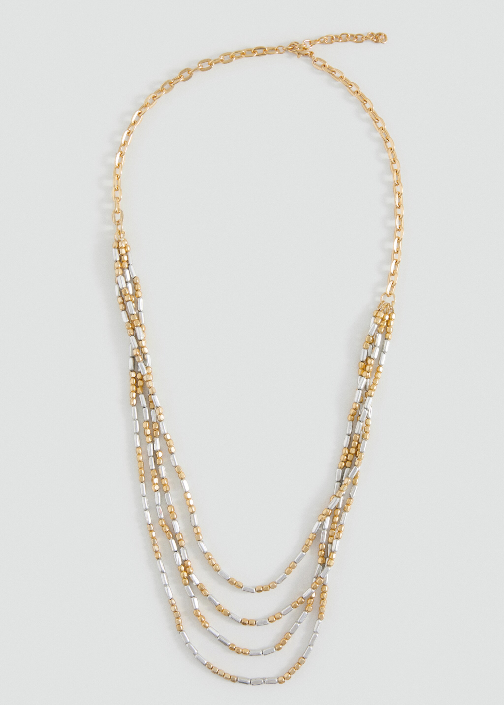 Bead multiple necklace - Article without model, Gold. Ref: 27055983-00.