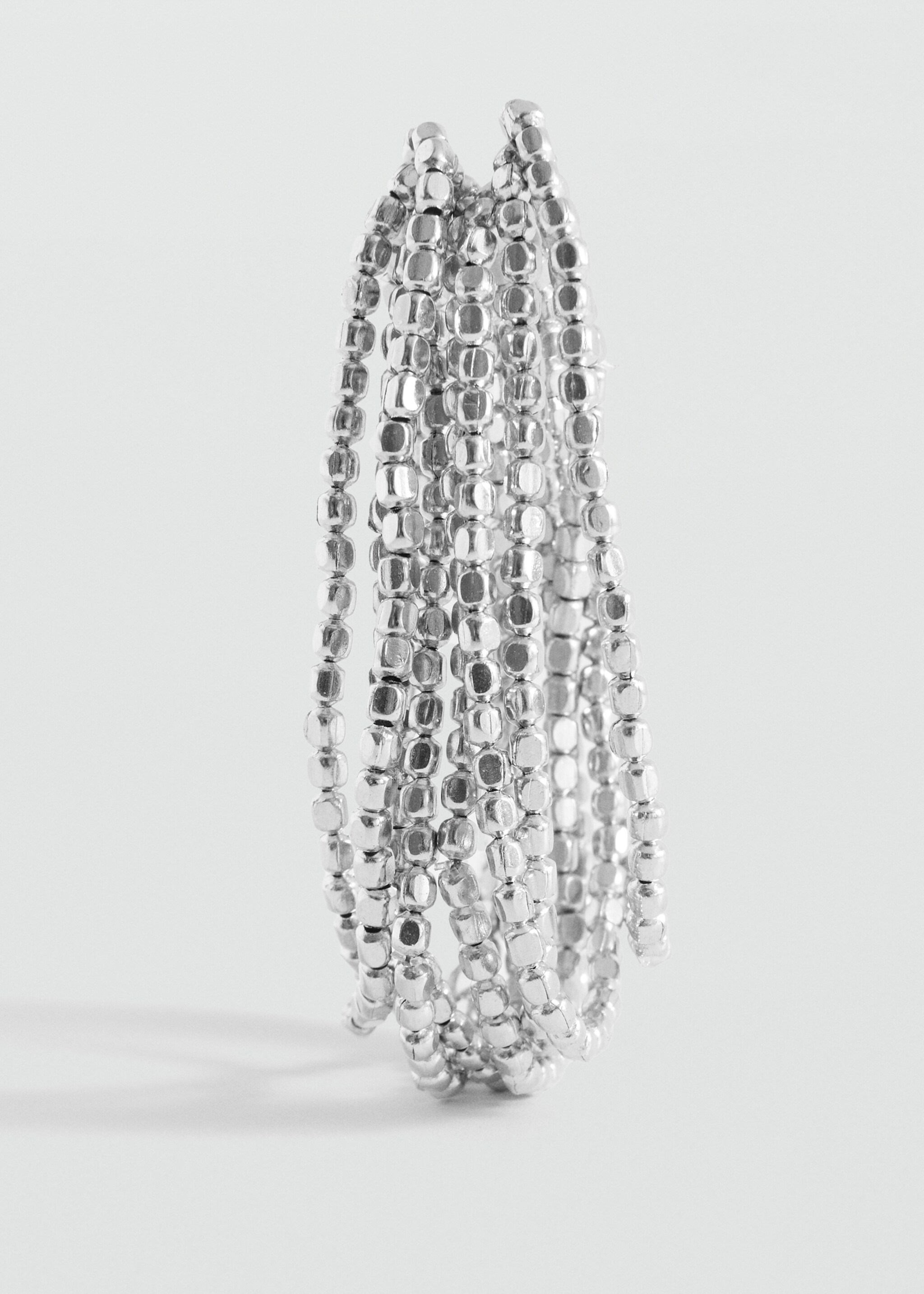 Bead bracelet set - Details of the article 1, Silver. Ref: 27055984-00.