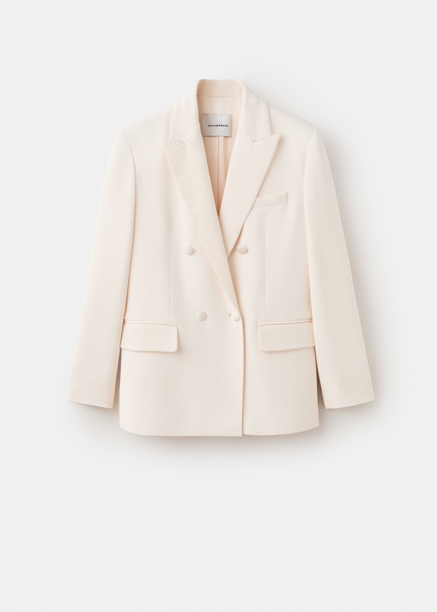 Topstitched lapel blazer - Article without model