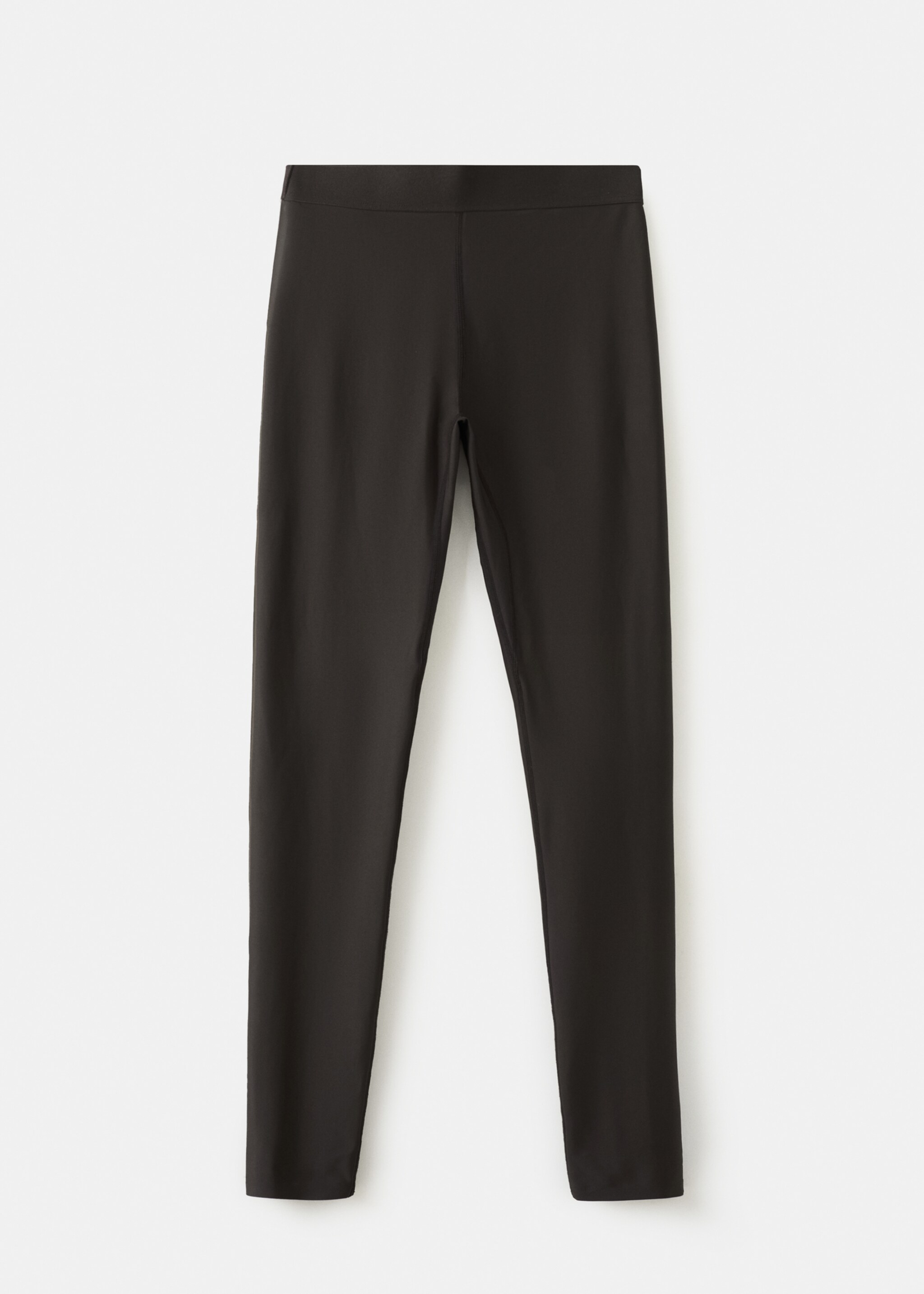 Leggings with zipped hem - Article without model, Brown. Ref: 27055996-00.