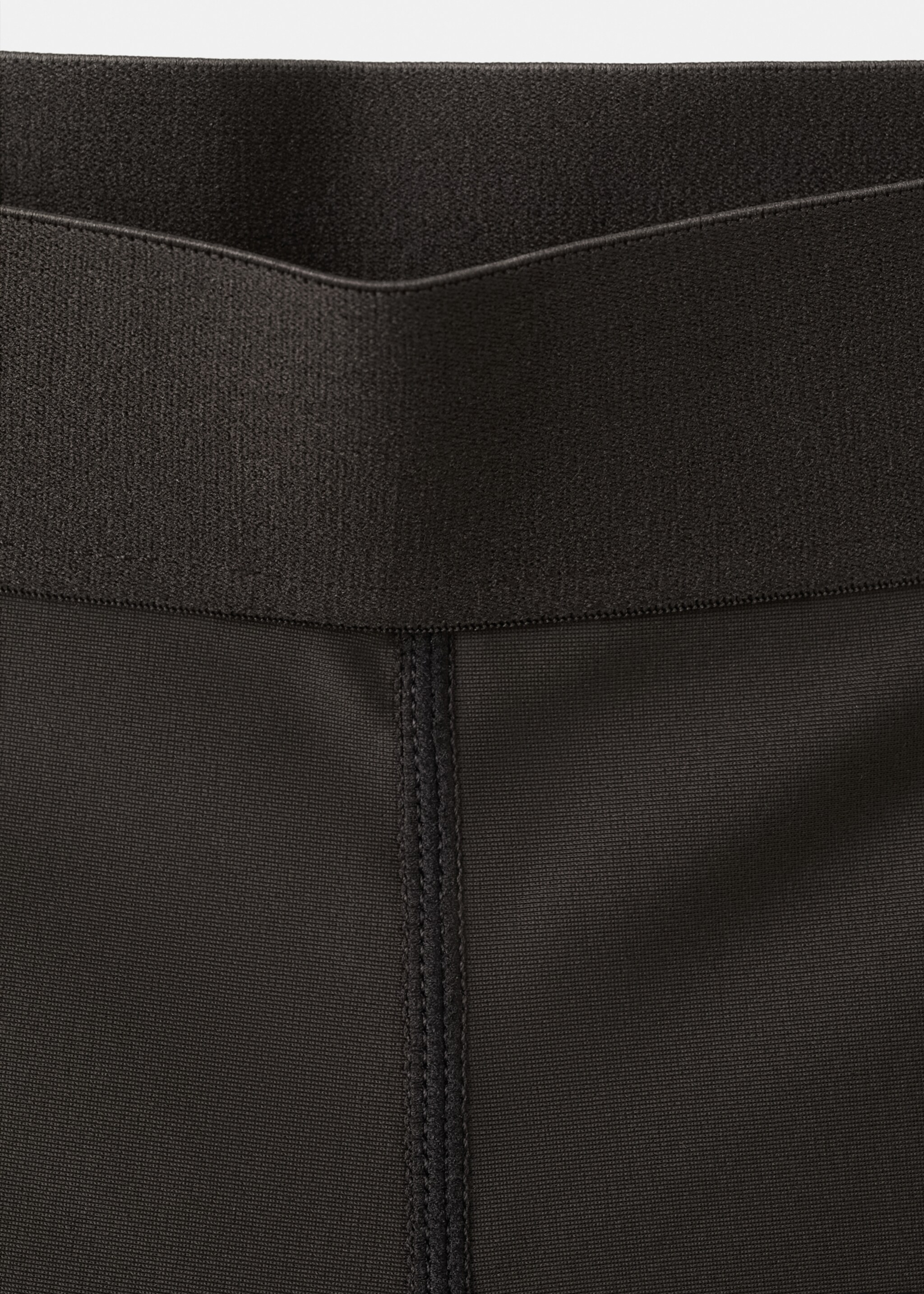 Leggings with zipped hem - Details of the article 8, Brown. Ref: 27055996-00.