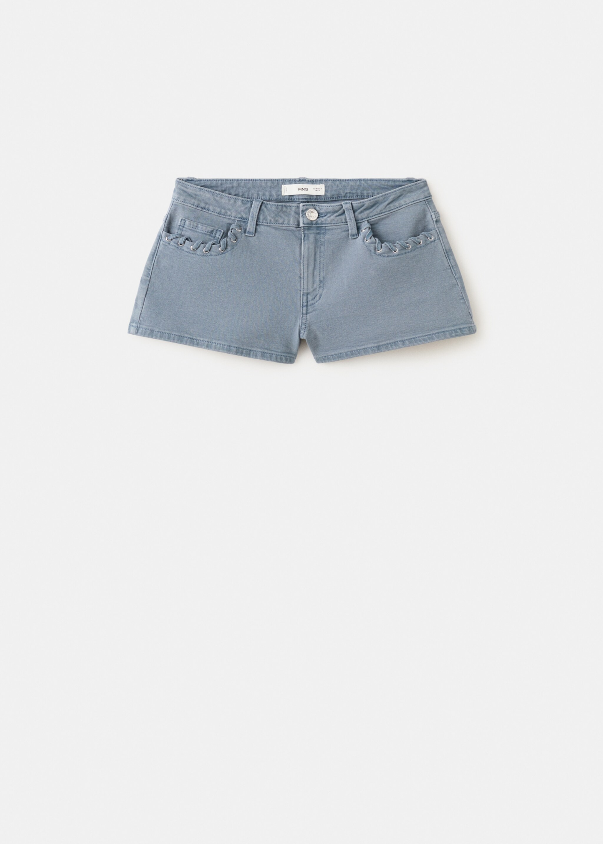 Shorts with decorative details - Article without model, Blue. Ref: 27056342-00.