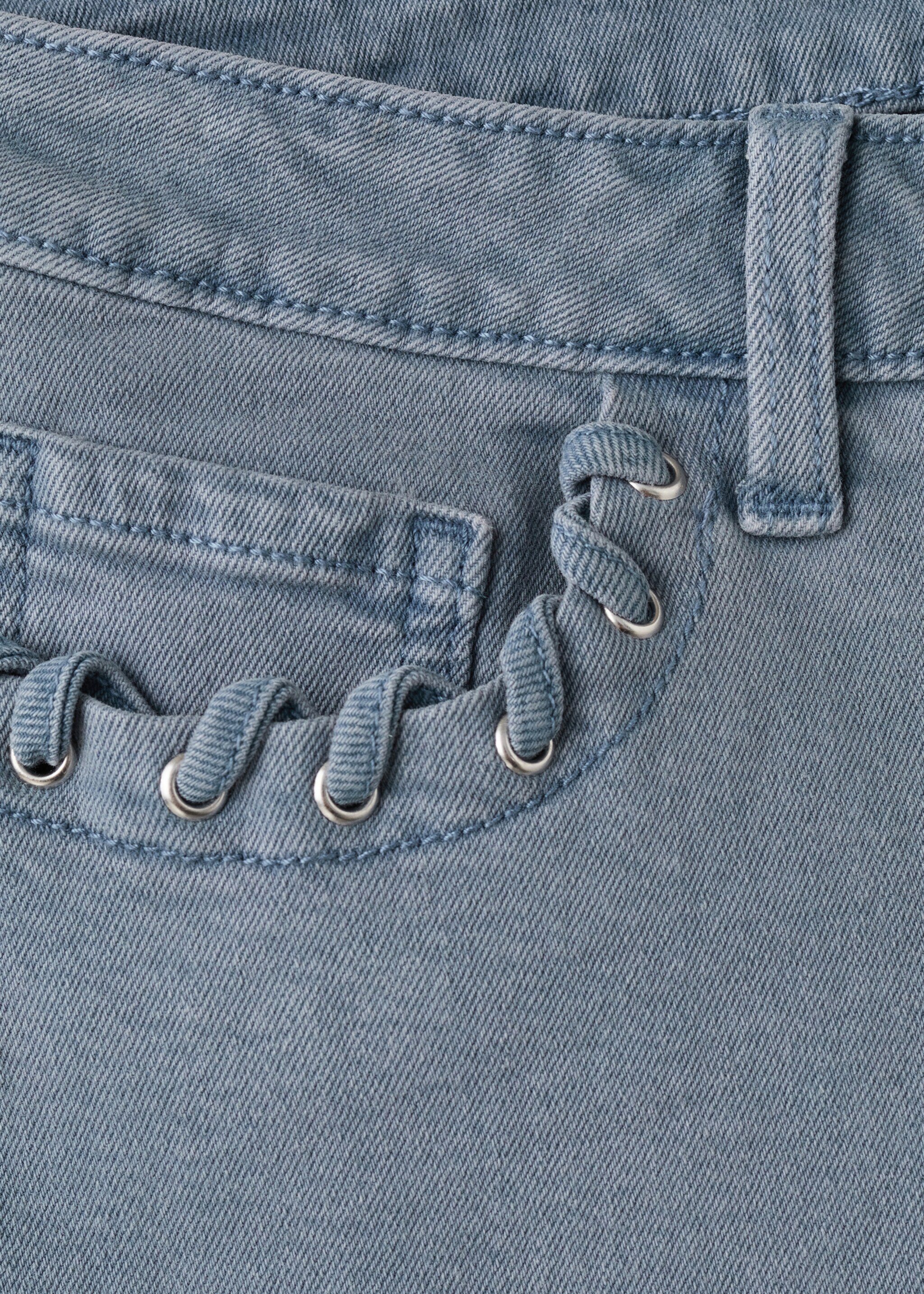 Shorts with decorative details - Details of the article 8, Blue. Ref: 27056342-00.