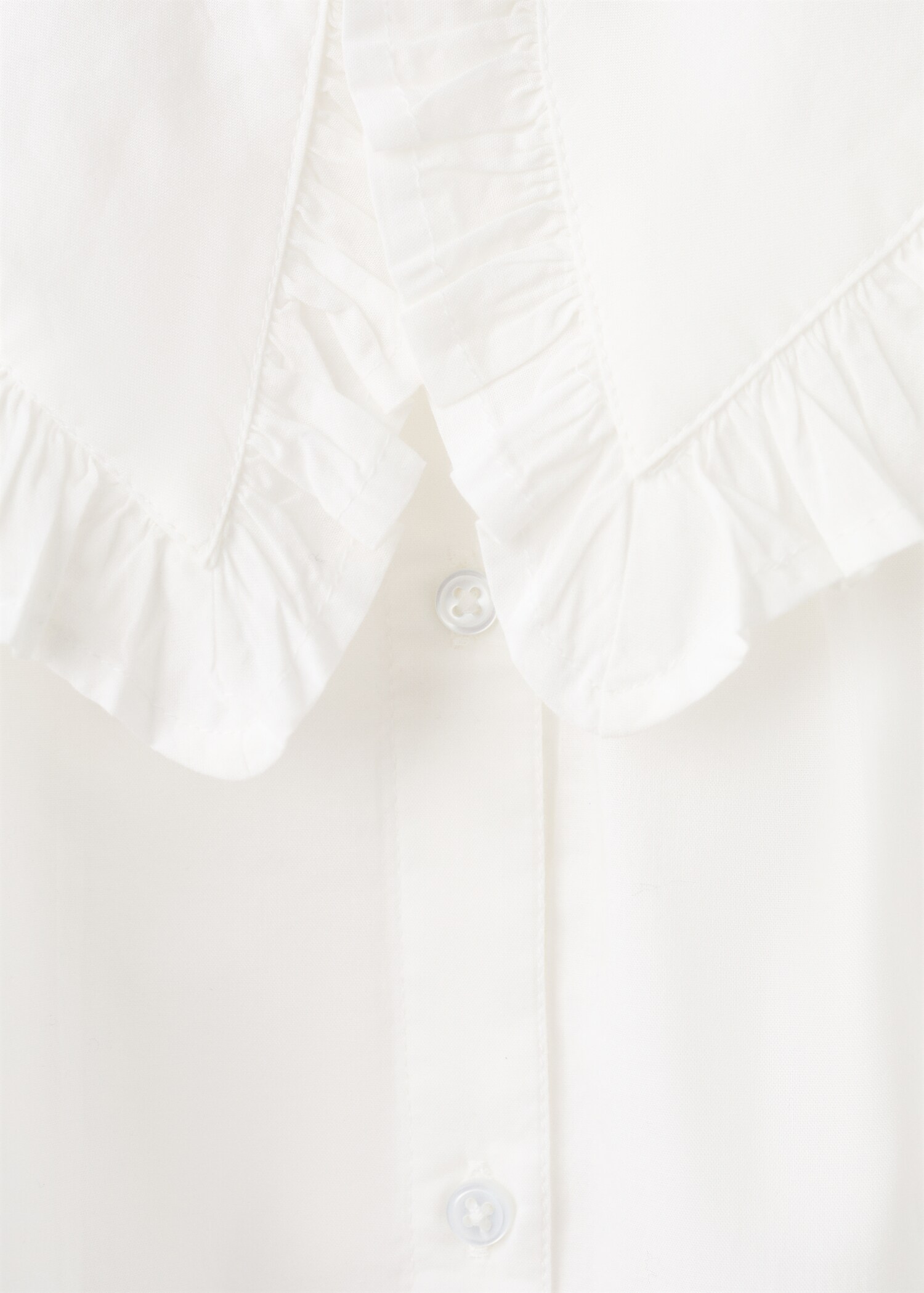 Ruffled cotton blouse - Details of the article 8
