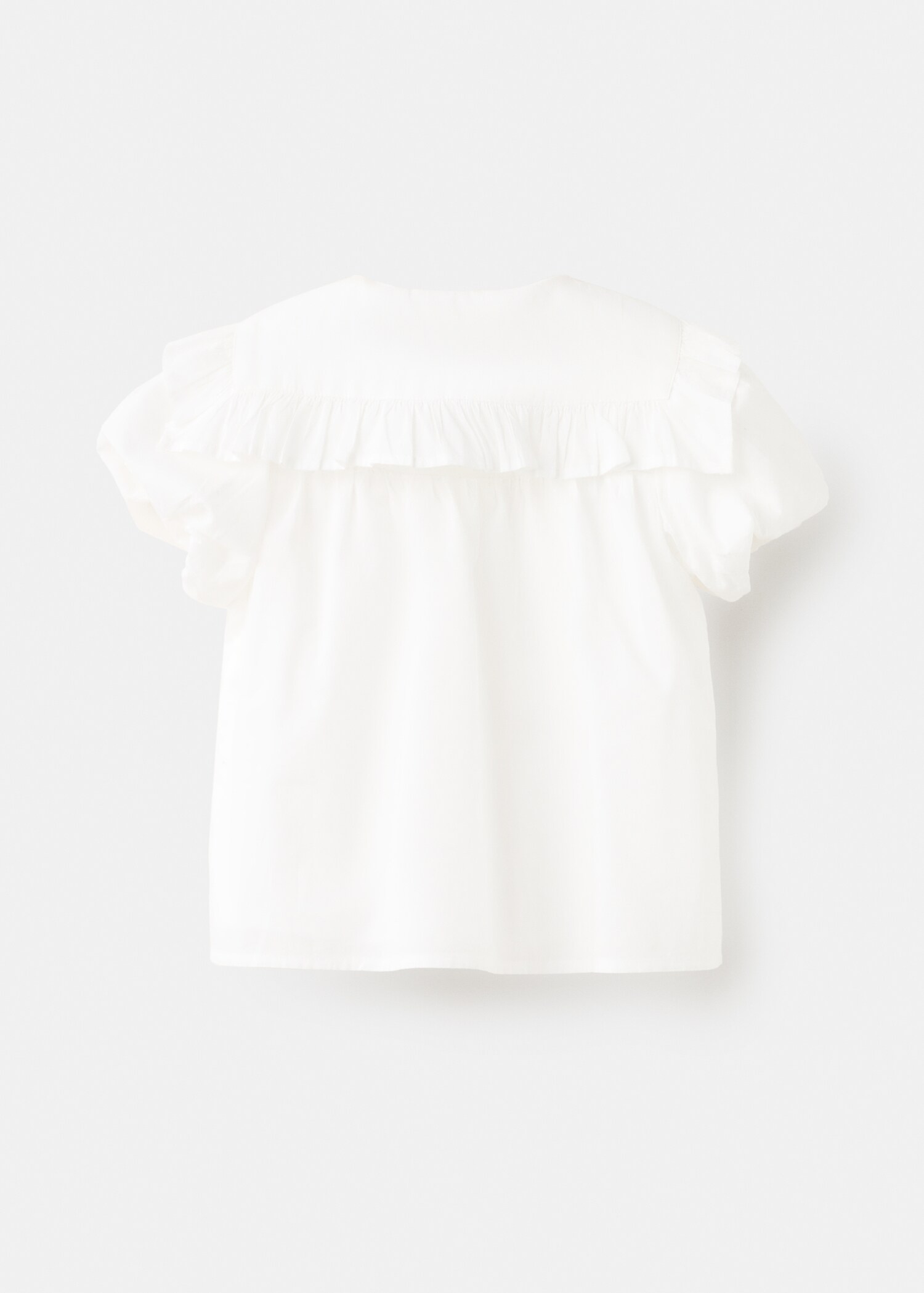 Ruffled cotton blouse - Reverse of the article