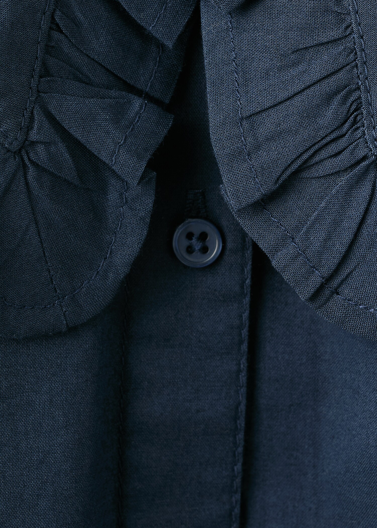 Ruffled cotton blouse - Details of the article 8