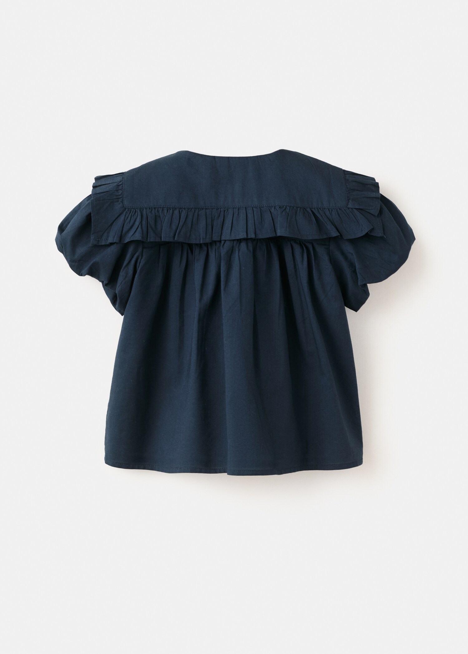 Ruffled cotton blouse - Reverse of the article