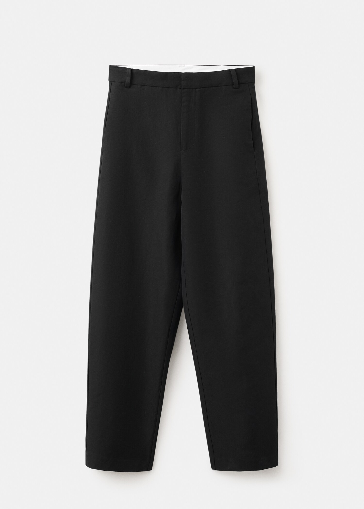 Linen high-waist trousers - Article without model