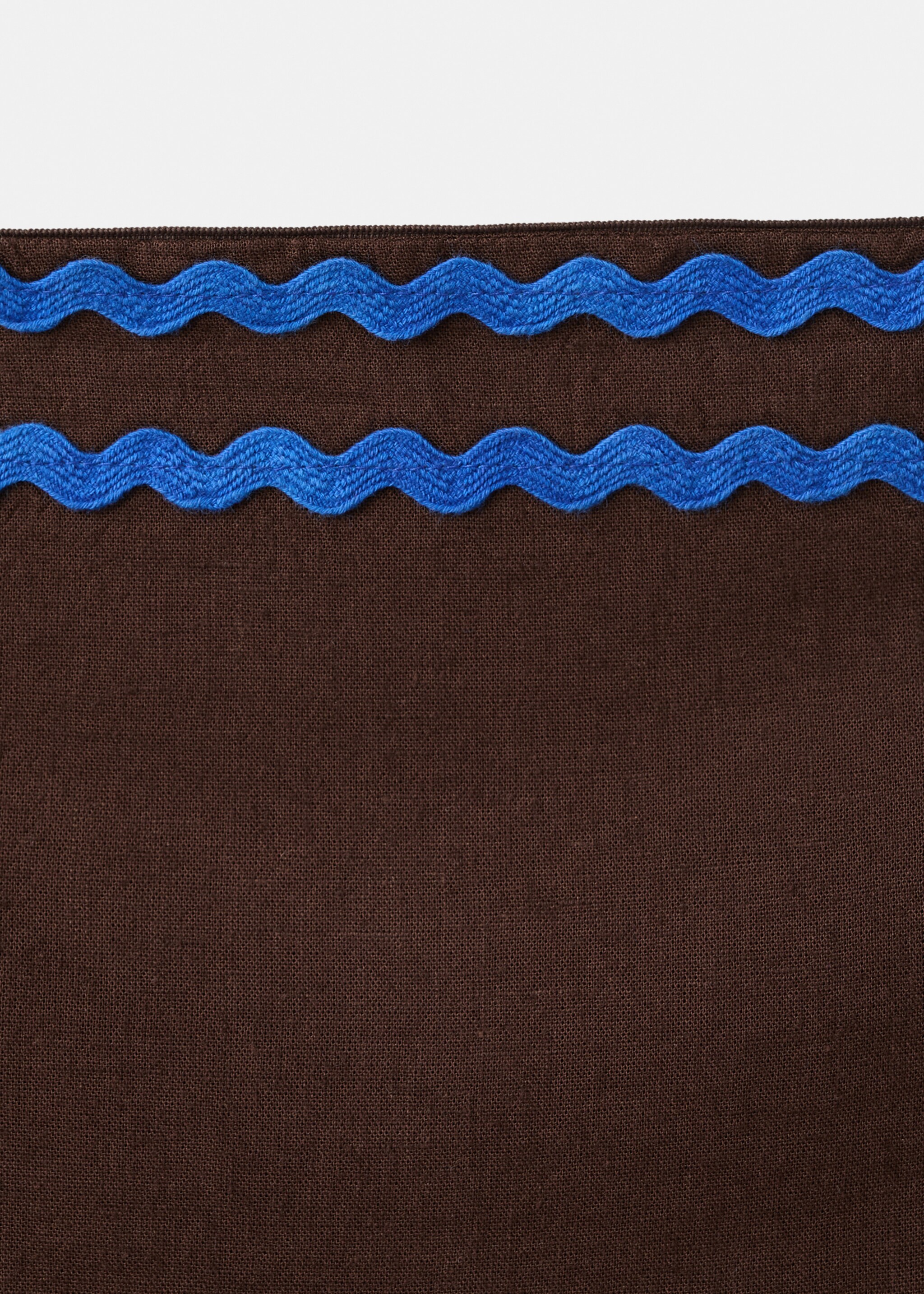 콘트라스트 디테일 반도 탑 - 상품 내역: 8, 브라운. Ref: 27056347-00.