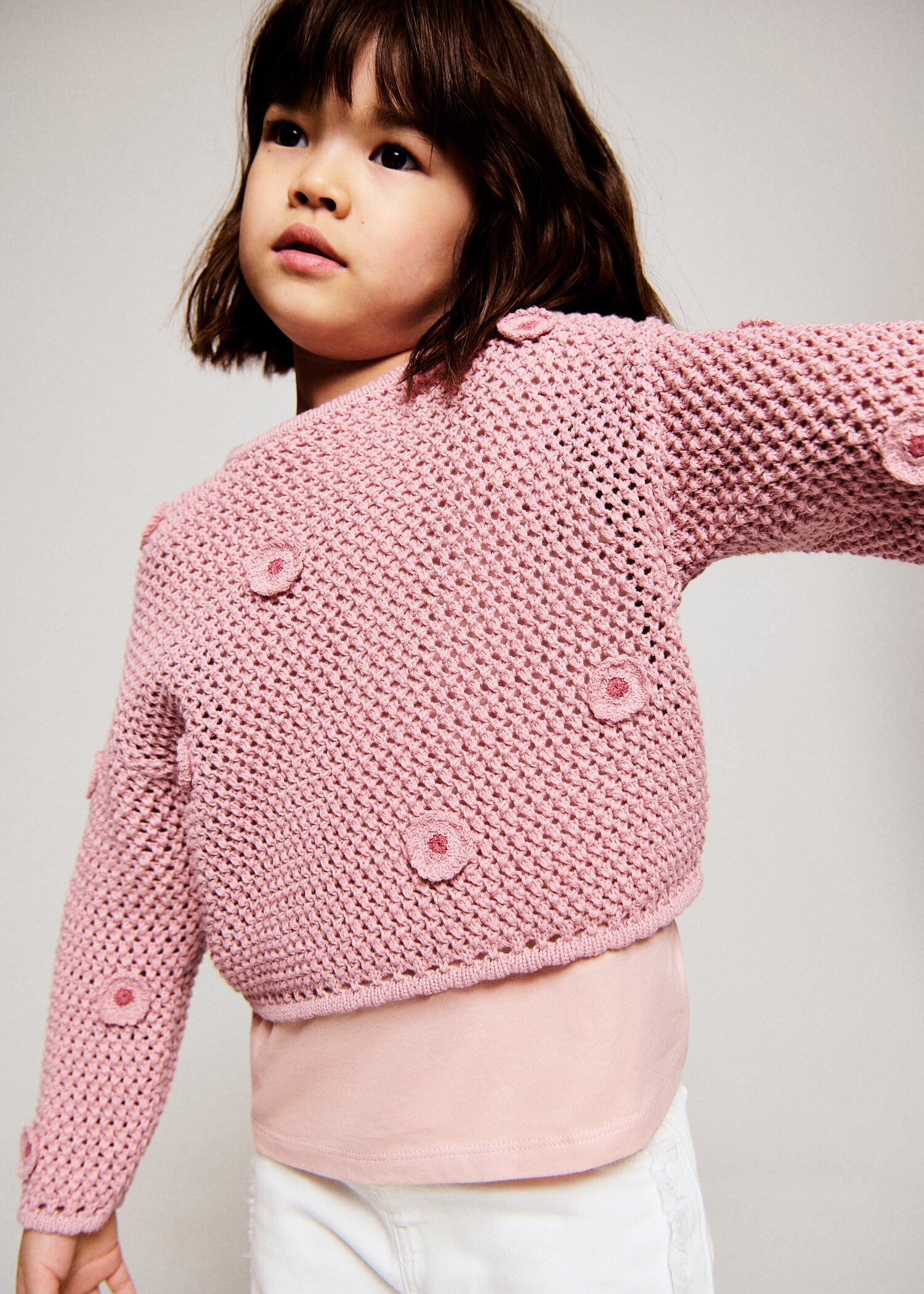 بلوفر بحياكة مخرمة - رؤية وسط