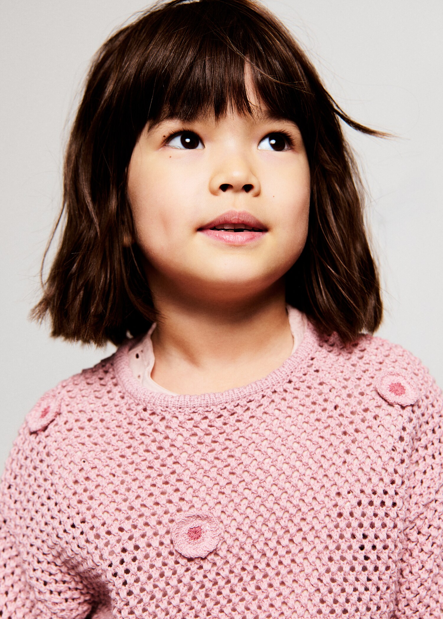 بلوفر بحياكة مخرمة - تفاصيل المنتج 1