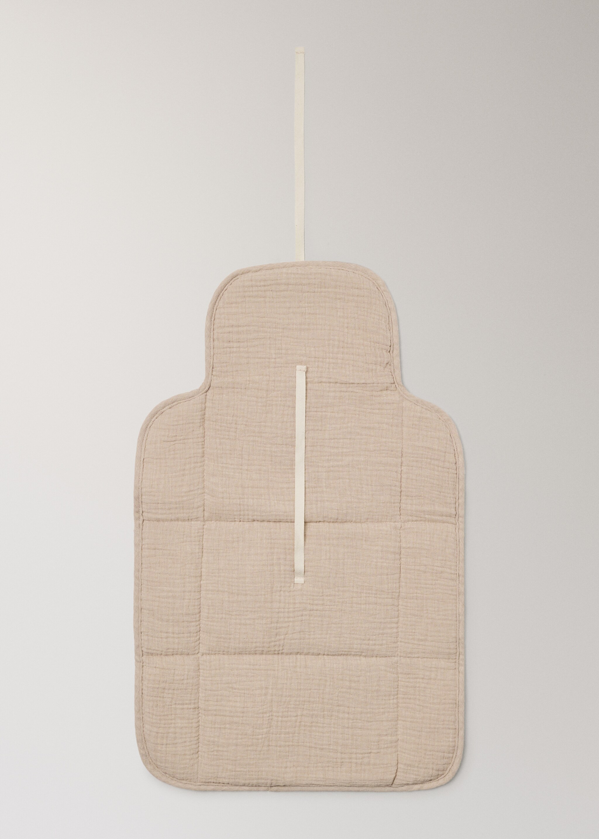 Baby changing mat in cotton gauze - Details of the article 3, Beige. Ref: 27056357-00.