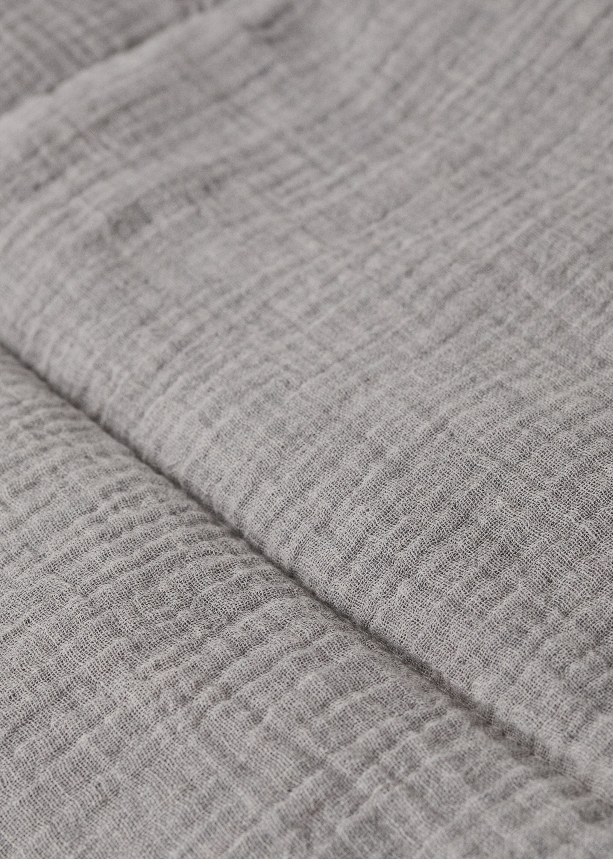 Baby changing mat in cotton gauze - Details of the article 3, Grey. Ref: 27056357-00.