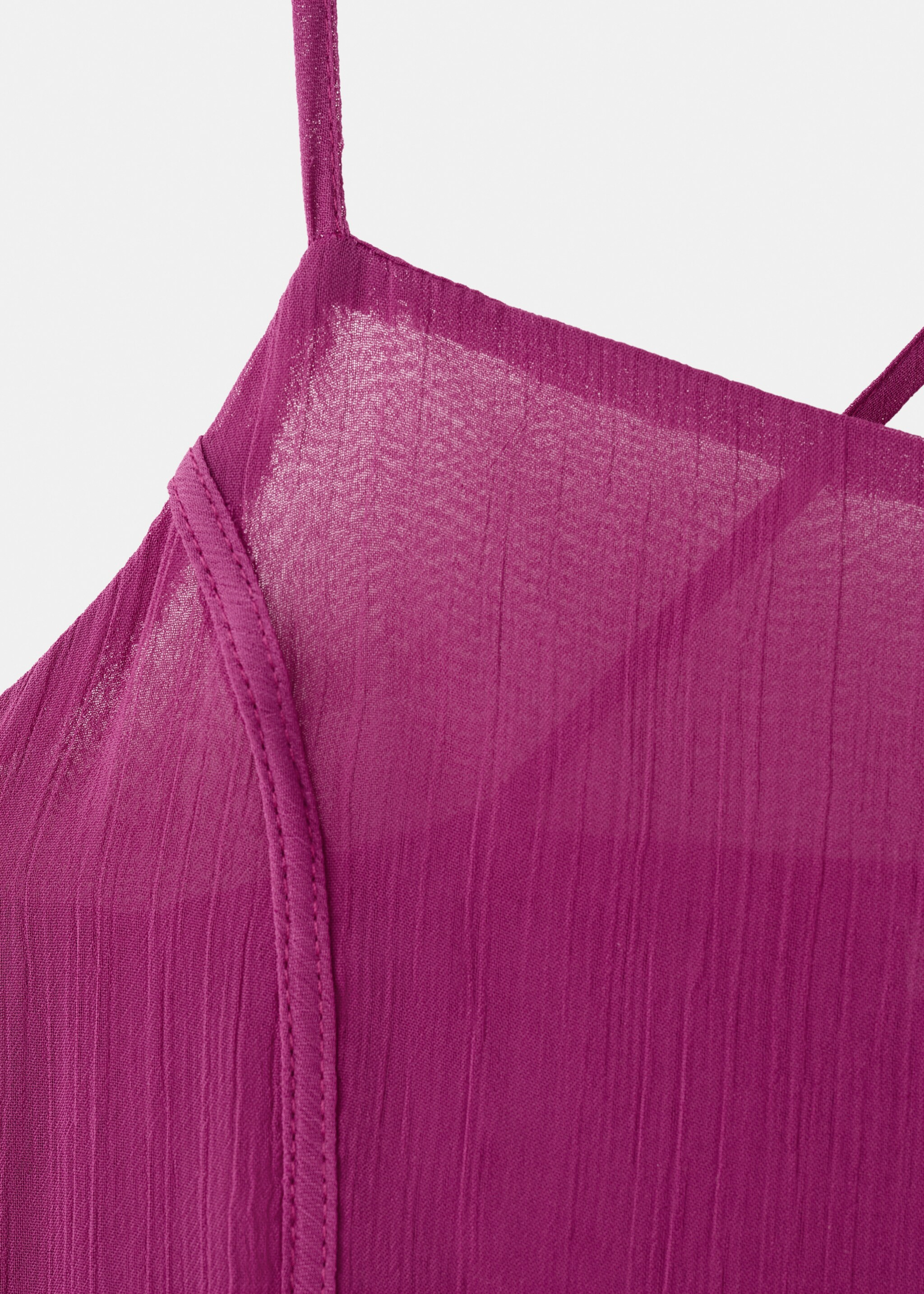 Dress nuria - Details of the article 8, Fuchsia. Ref: 27056361-00.