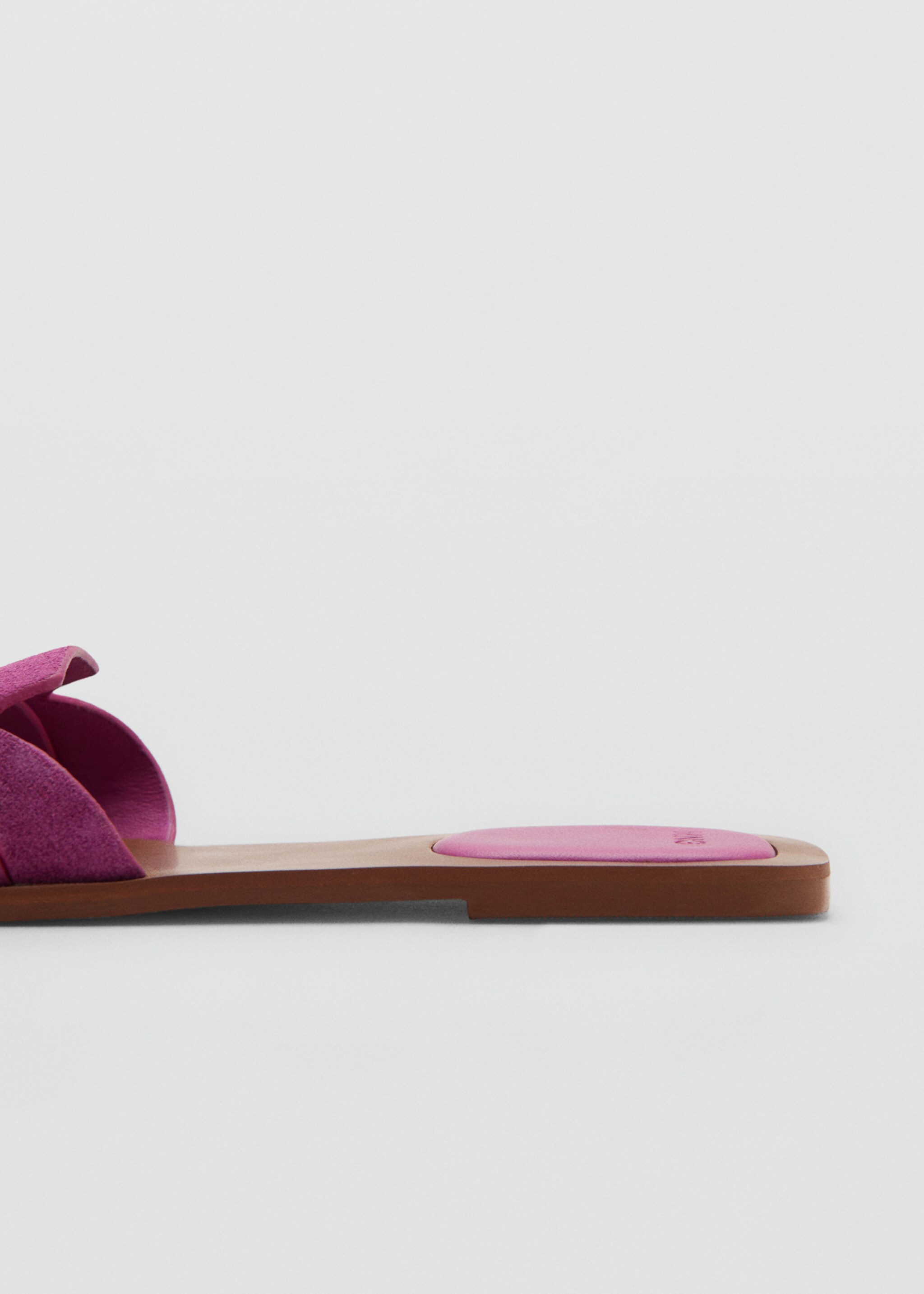 가죽 스트랩 샌들 - 상품 내역: 1, 푸시아. Ref: 27056712-00.