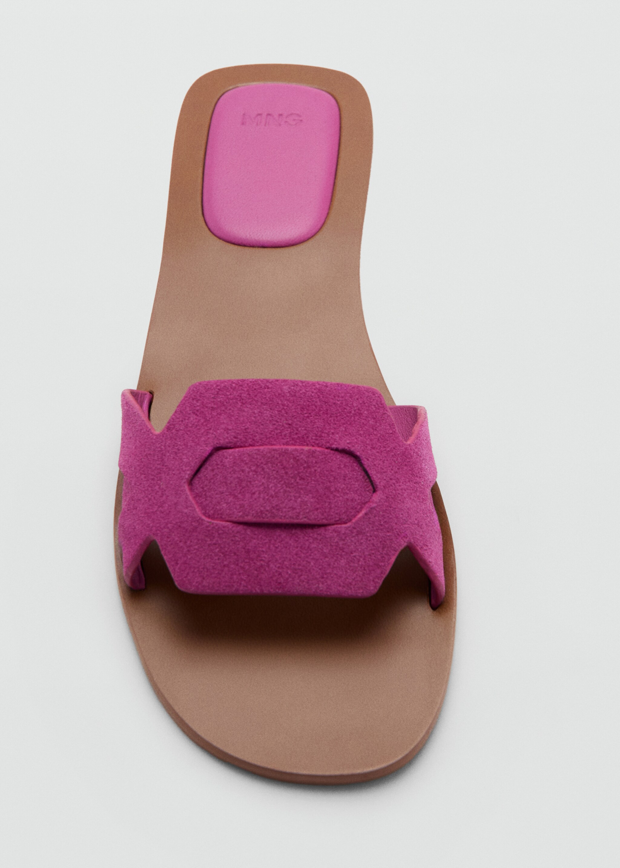 가죽 스트랩 샌들 - 상품 내역: 3, 푸시아. Ref: 27056712-00.