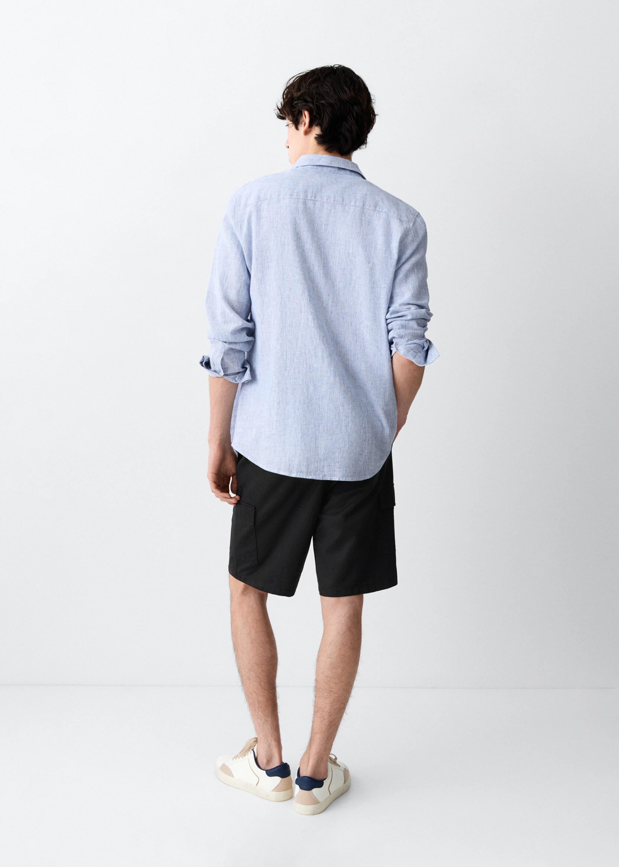 Cargo Bermuda shorts - Reverse of the article, Black. Ref: 27056715-00.