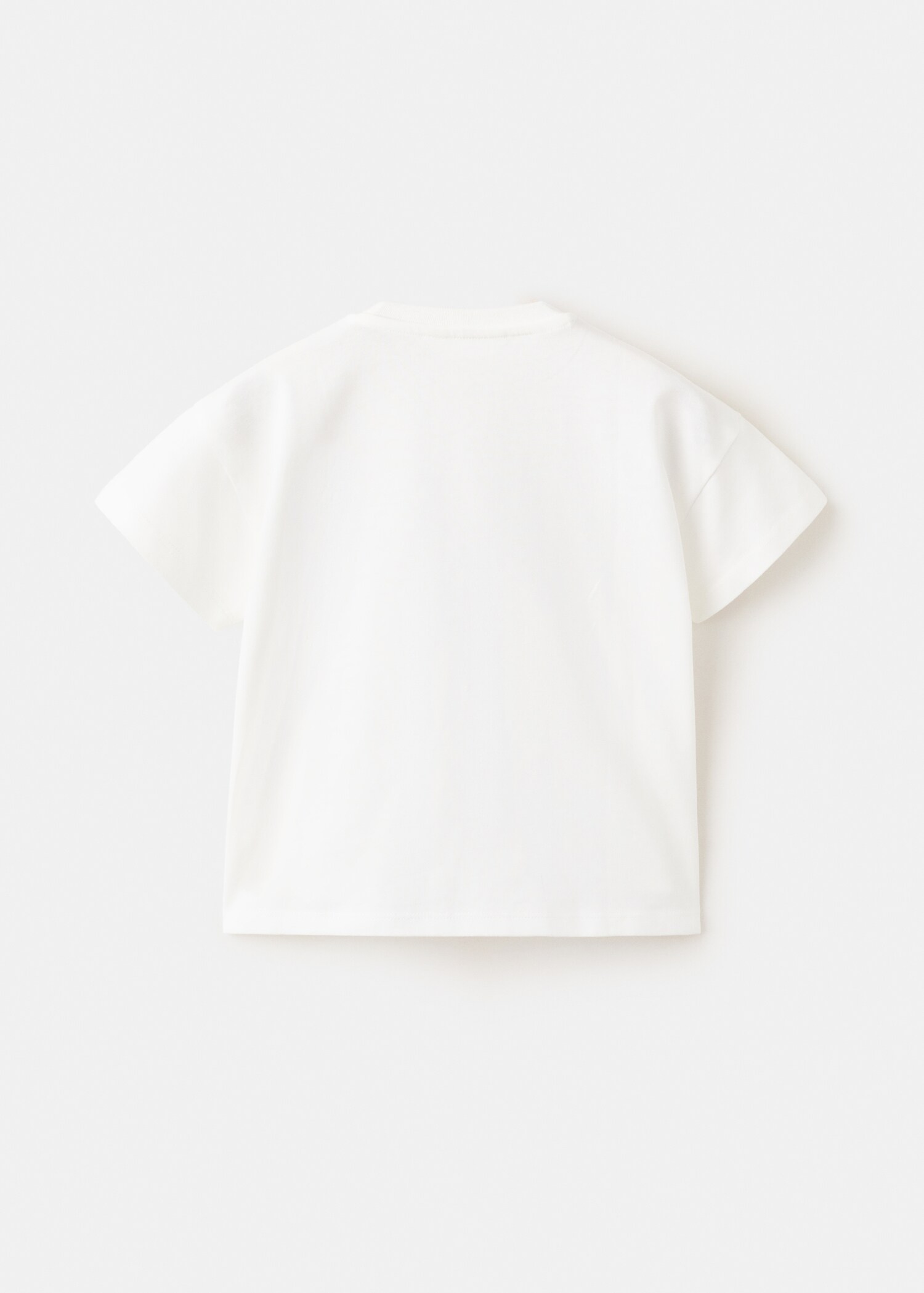 T-shirt coton broderie à fleur - Verso de l’article