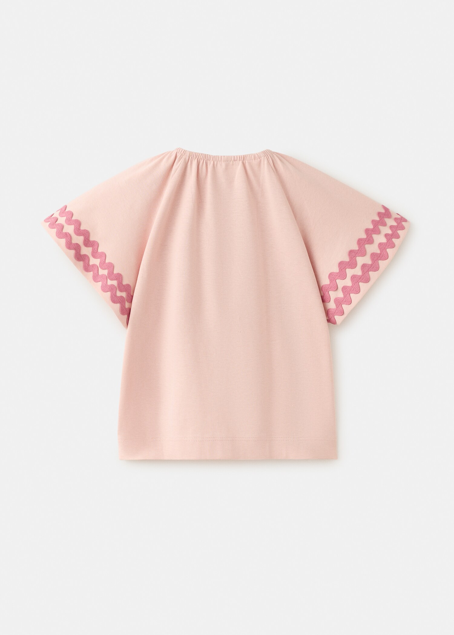 Cotton t-shirt with contrasting trim - Reverse of the article