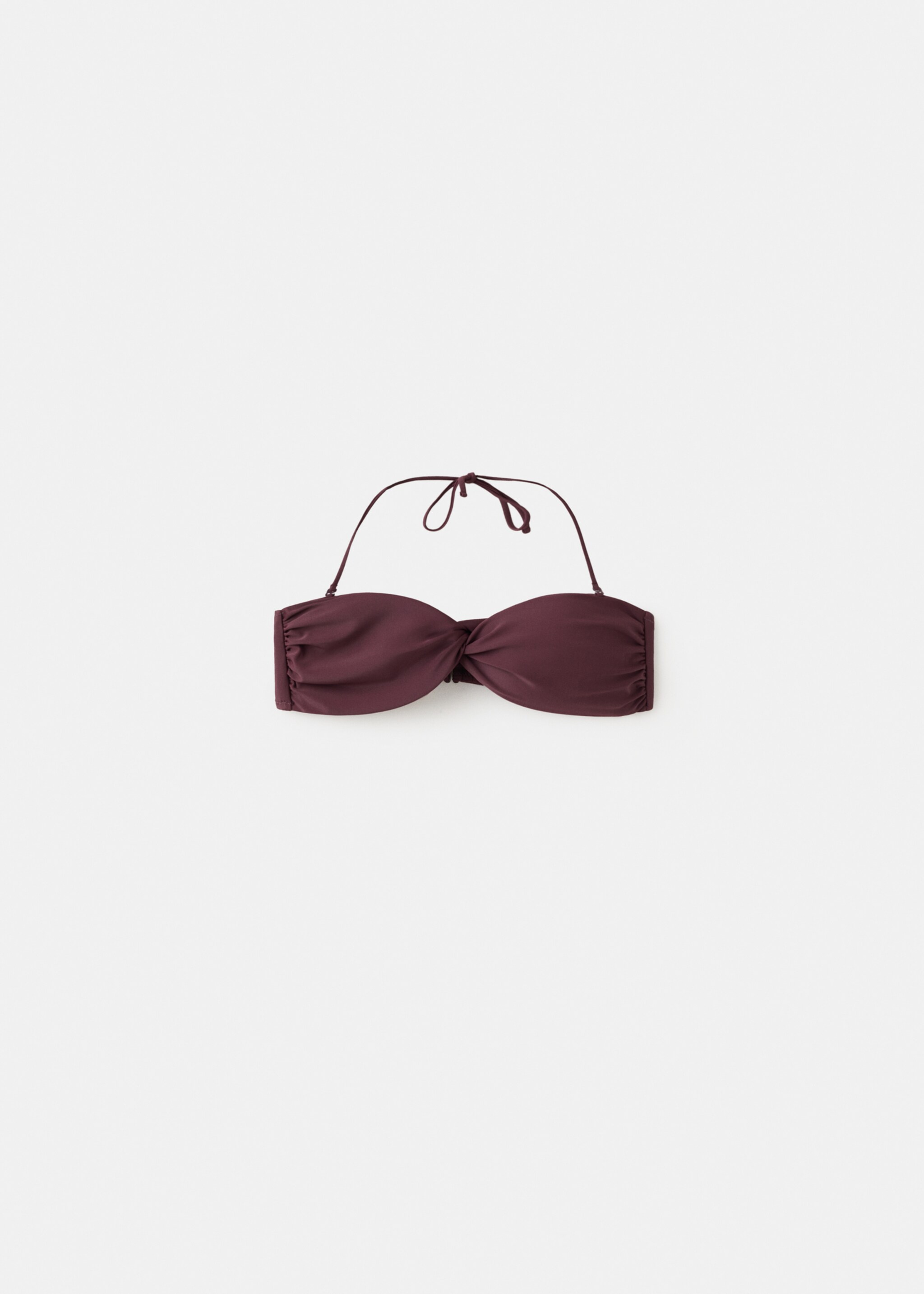 Haut bikini bandeau - Article sans modèle, Lie de vin. Ref: 27056719-00.
