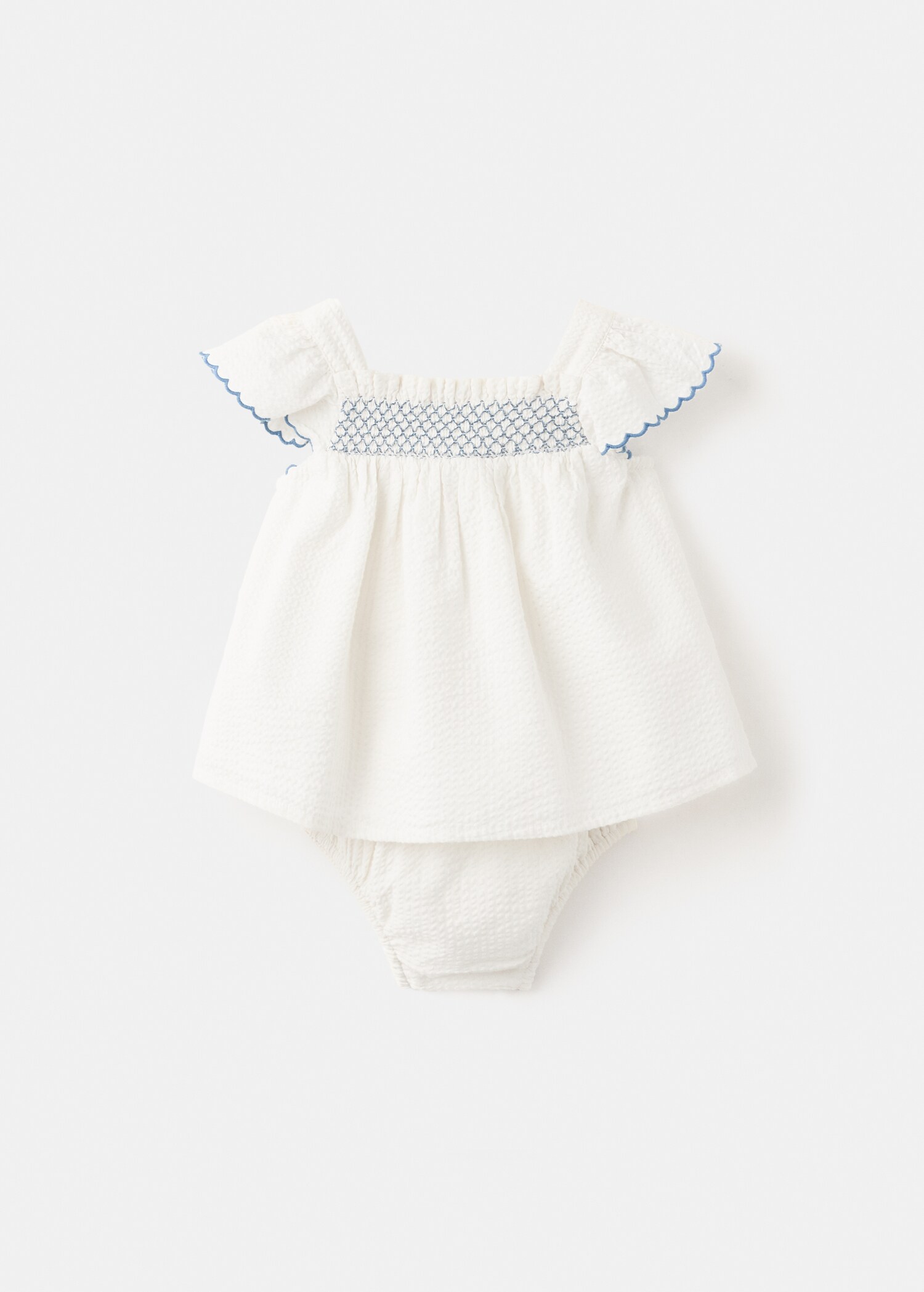 فستان و أفرول بزهور - الجهة الخلفية للمنتج