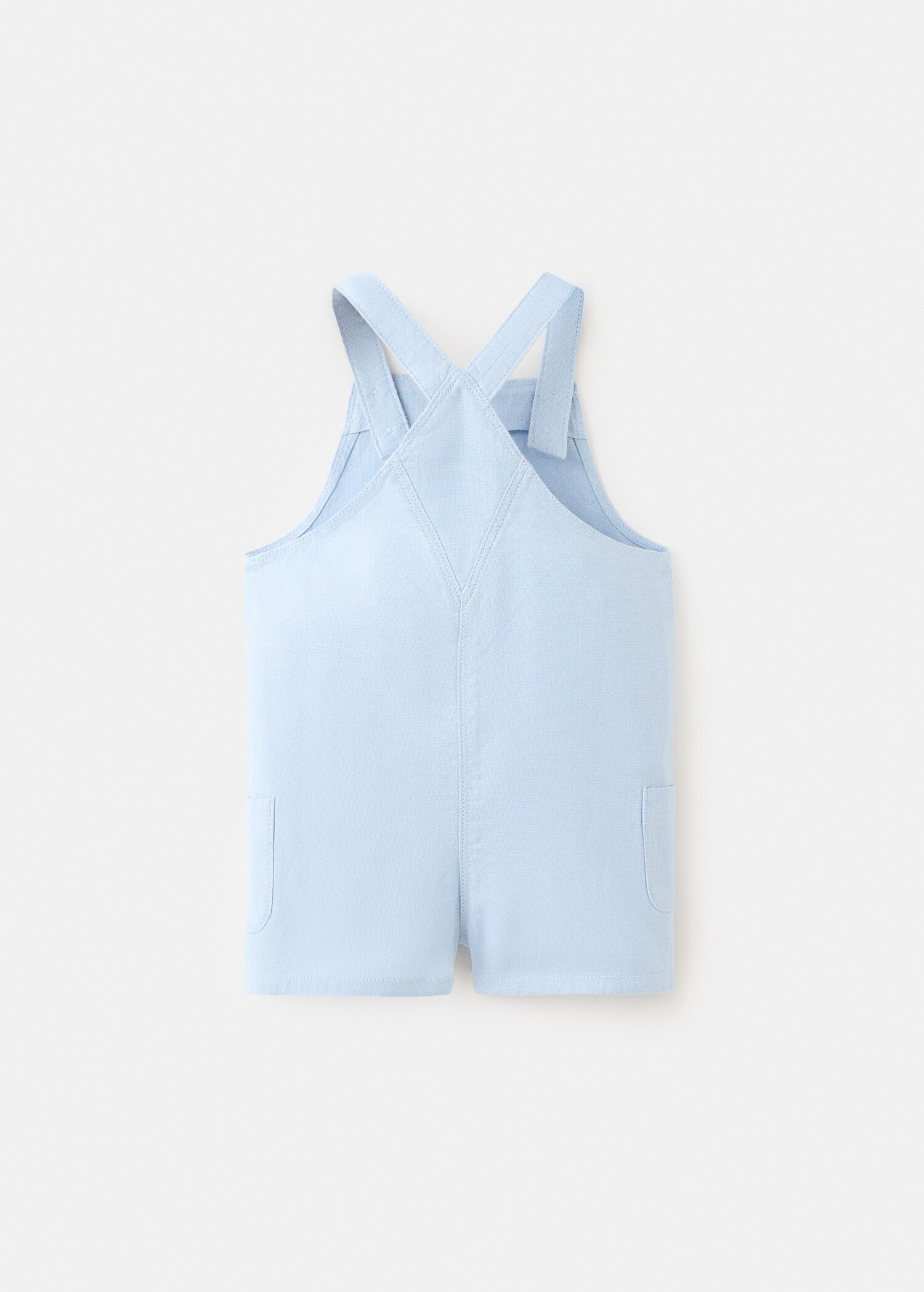 Short cotton dungarees - Reverse of the article