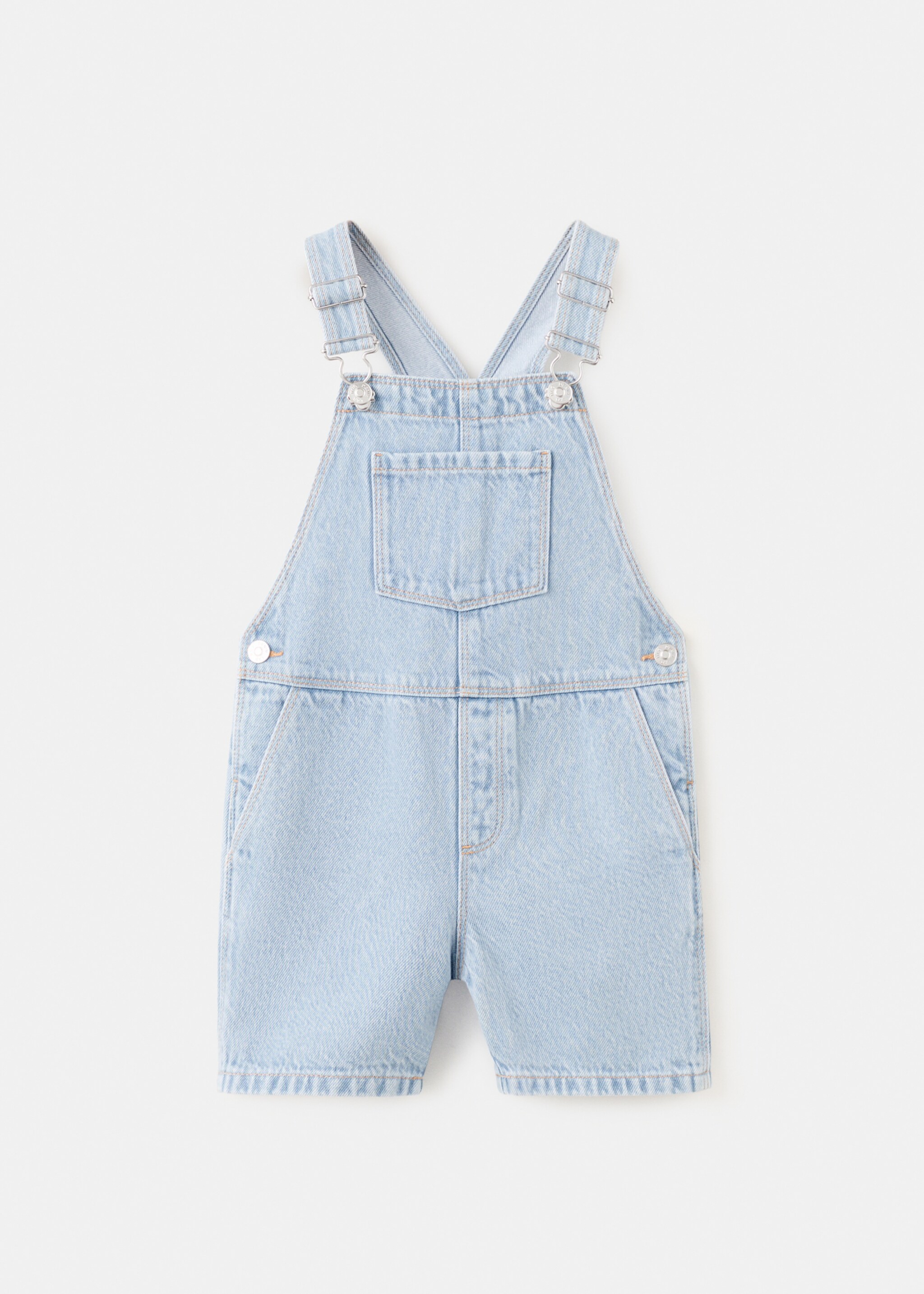 Pockets cotton dungarees - Article without model, Light Blue. Ref: 27056727-00.