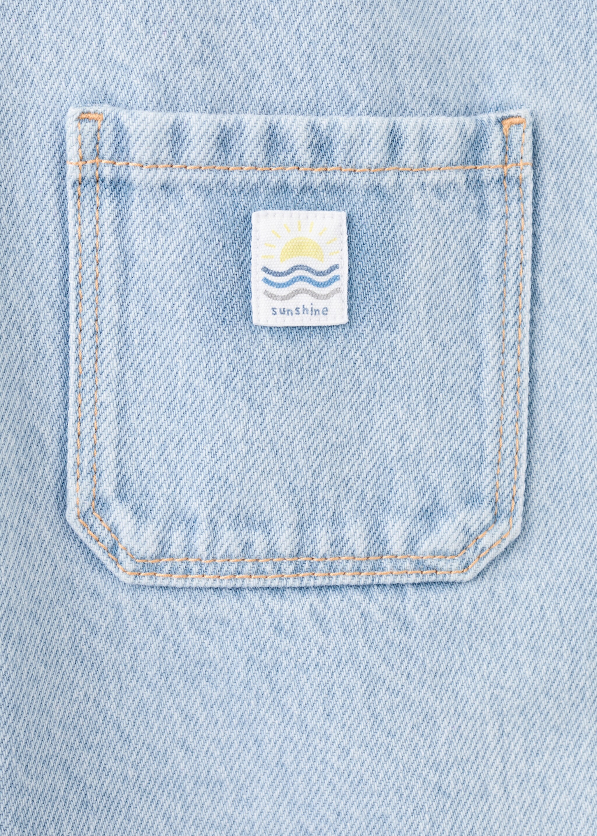 Pockets cotton dungarees - Details of the article 0, Light Blue. Ref: 27056727-00.
