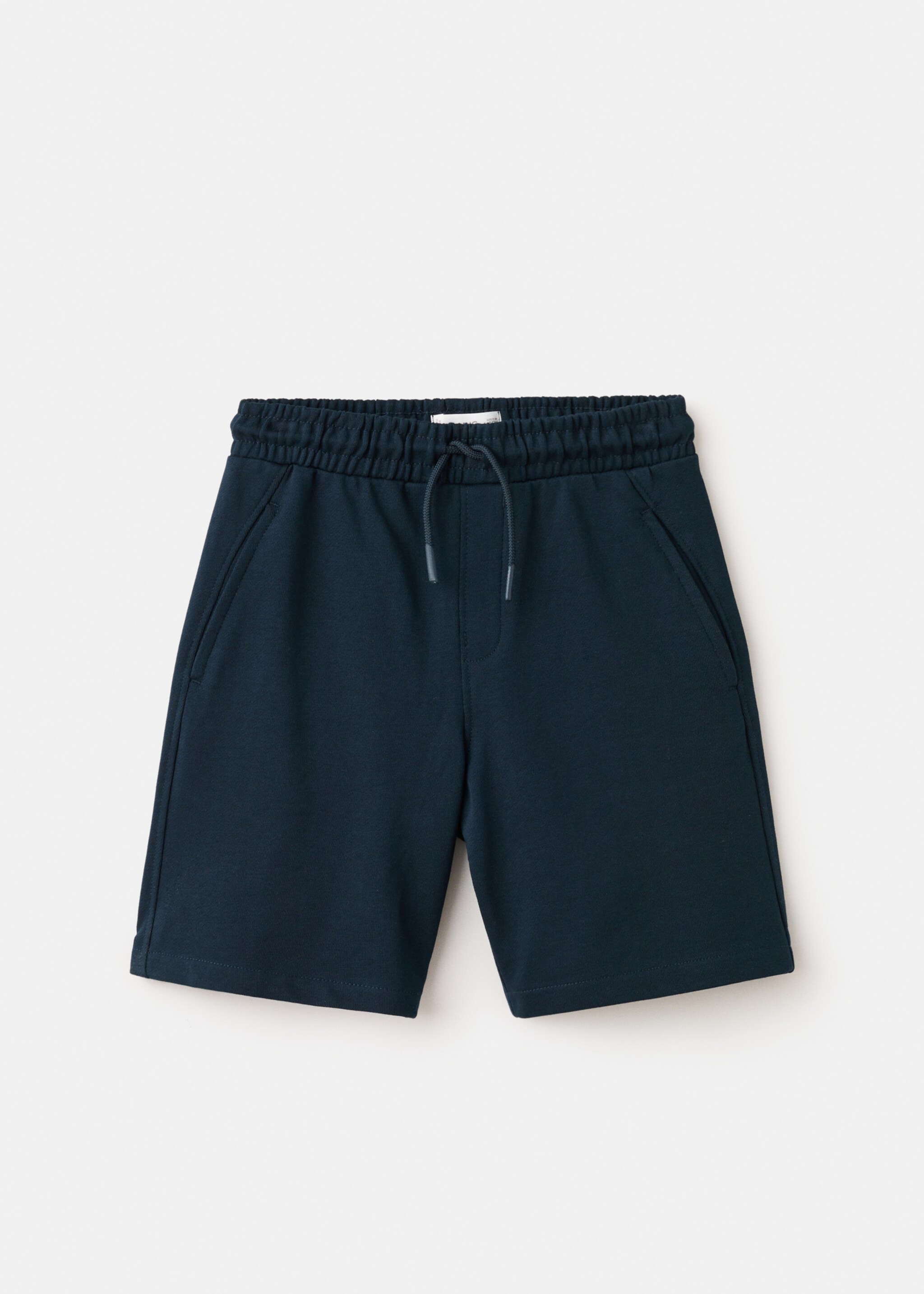 Cotton shorts with drawstring - Article without model, Navy. Ref: 27056728-00.