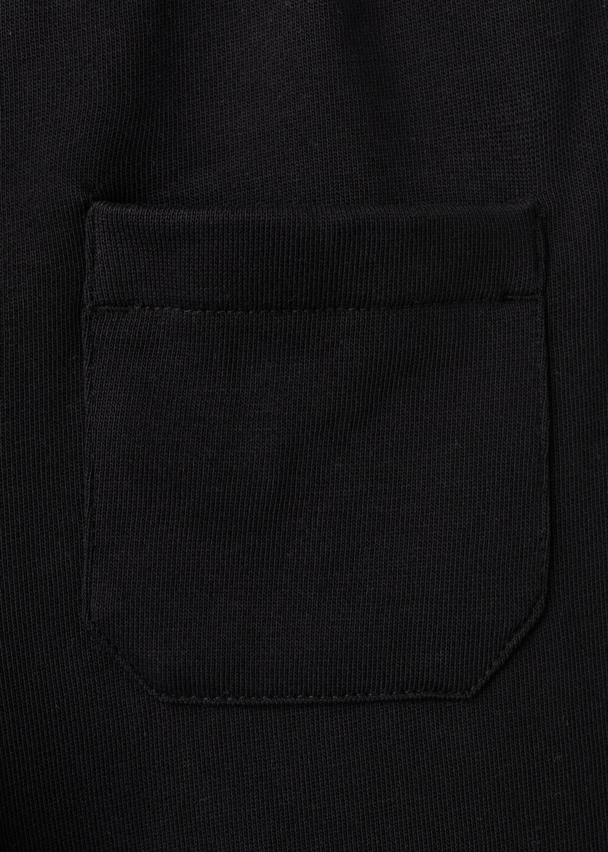 Cotton shorts with drawstring - Details of the article 0, Black. Ref: 27056728-00.