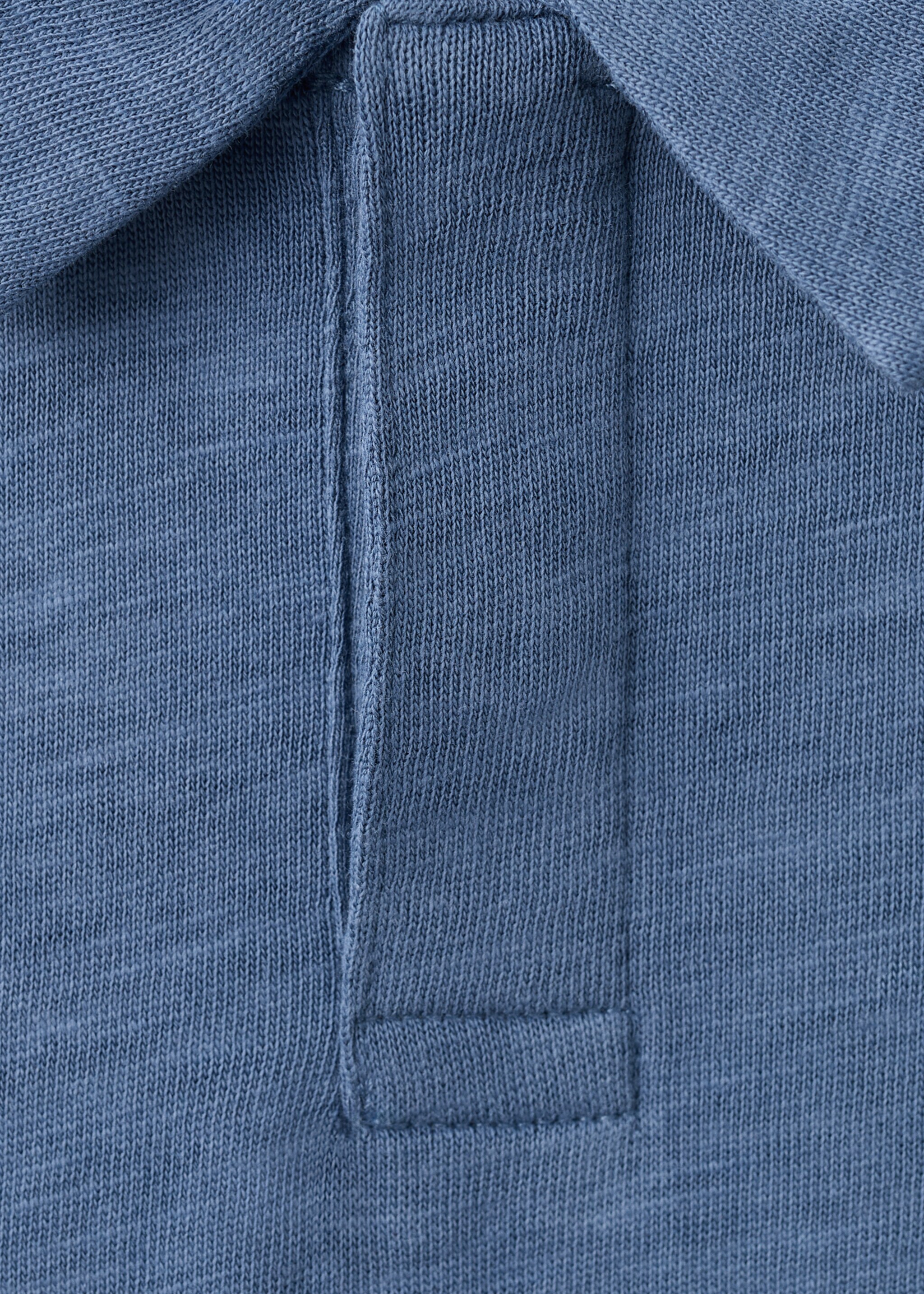 Cotton polo shirt - Details of the article 8, Navy. Ref: 27056731-00.