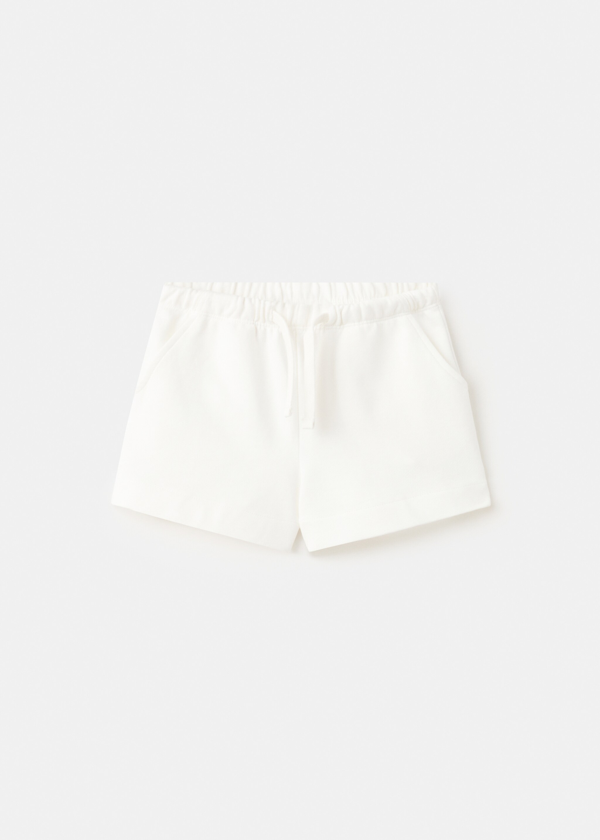 Cotton shorts with drawstring - Article without model, Off White. Ref: 27056734-00.