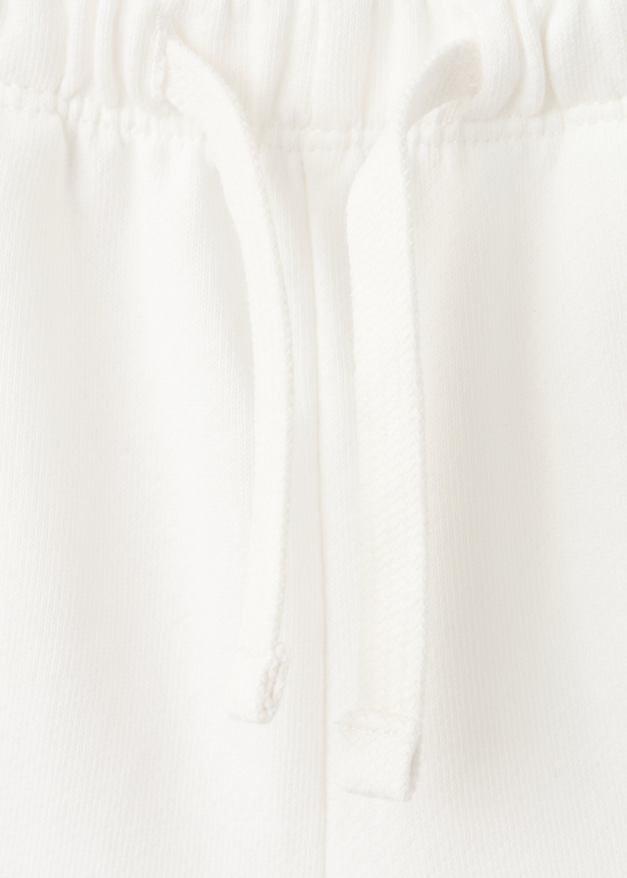 Cotton shorts with drawstring - Details of the article 8, Off White. Ref: 27056734-00.