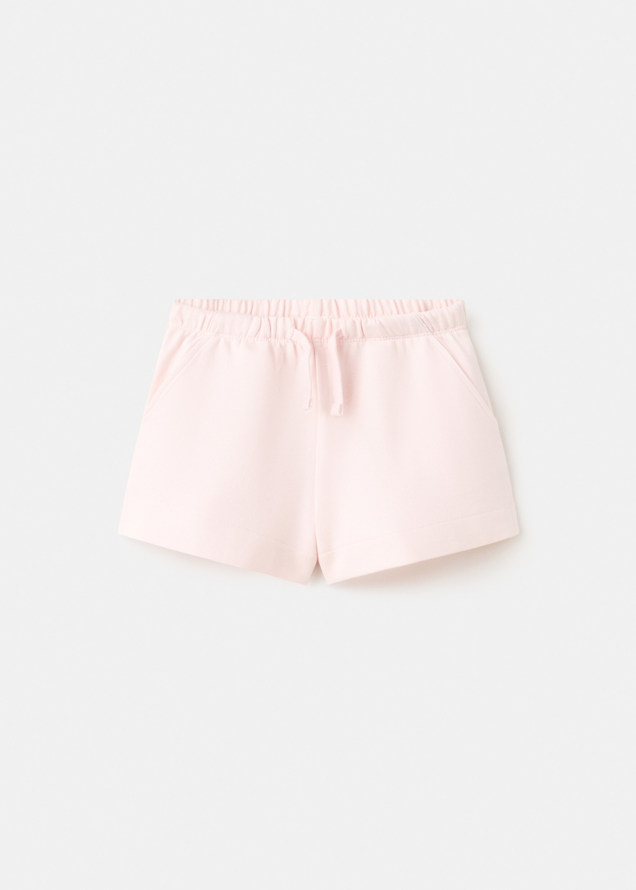 Cotton shorts with drawstring - Article without model, Pink. Ref: 27056734-00.