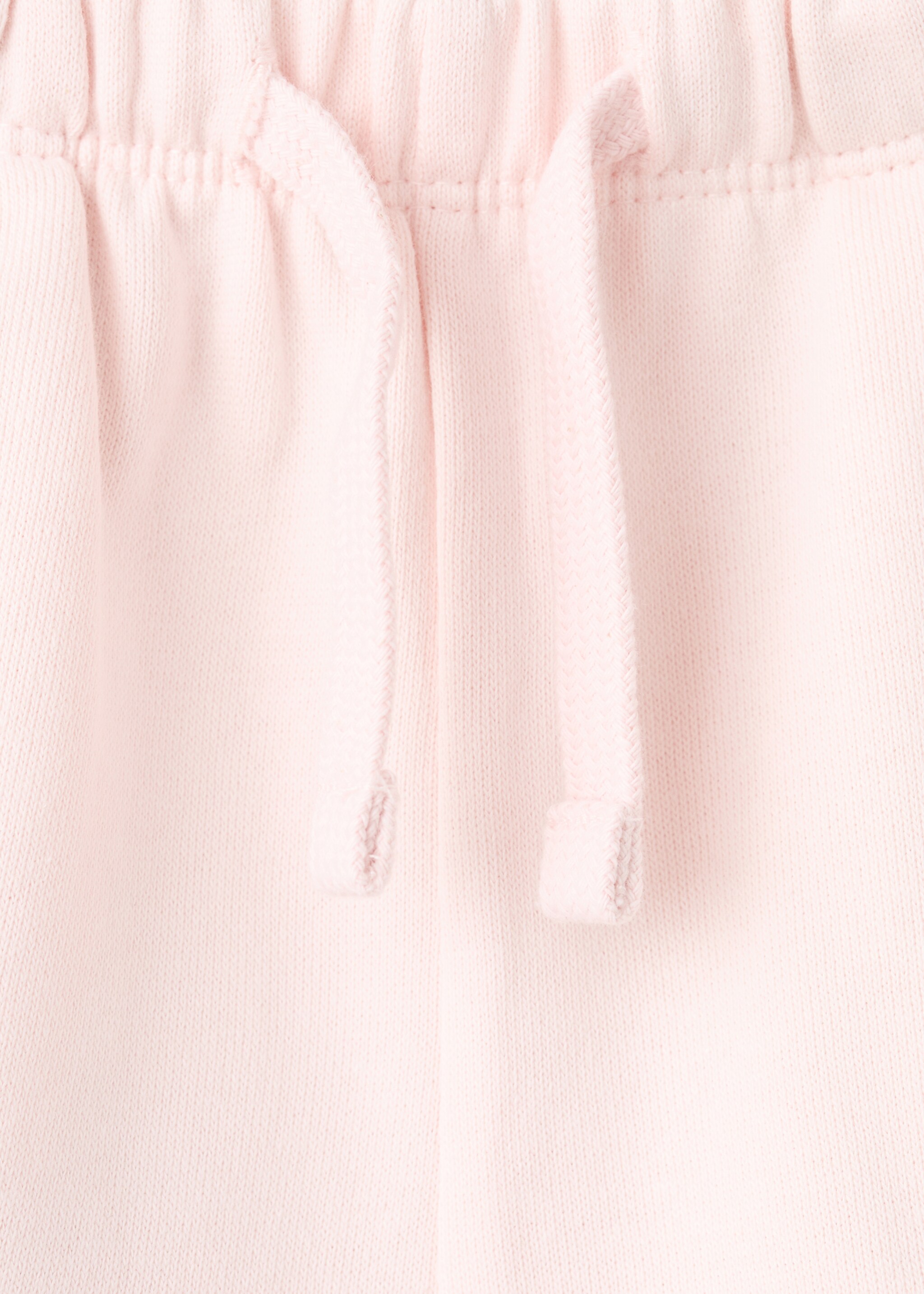 Cotton shorts with drawstring - Details of the article 8, Pink. Ref: 27056734-00.