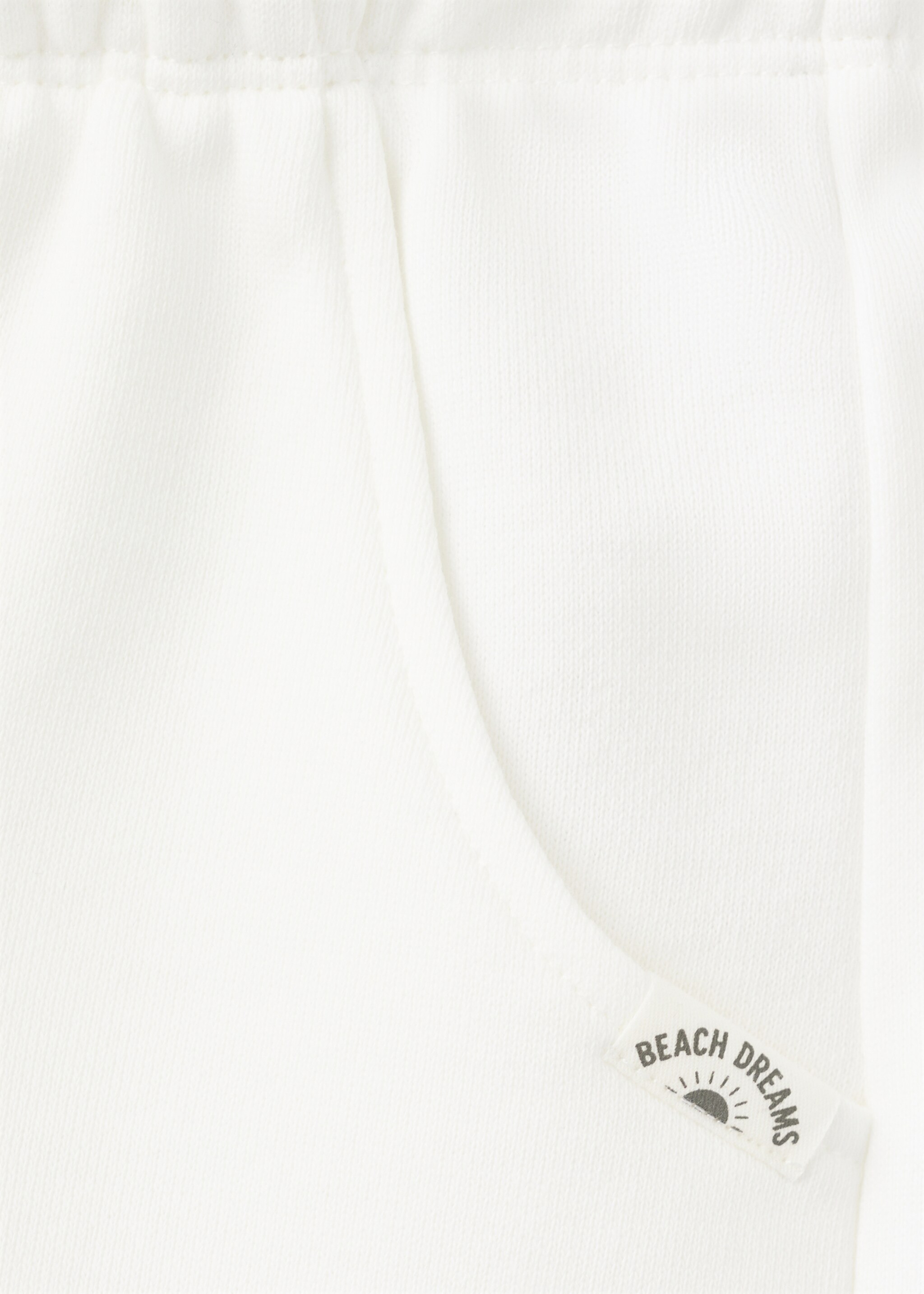 Baumwollshorts mit Taschen - Detail des Artikels 0, Cremeweiß. Ref: 27056738-00.