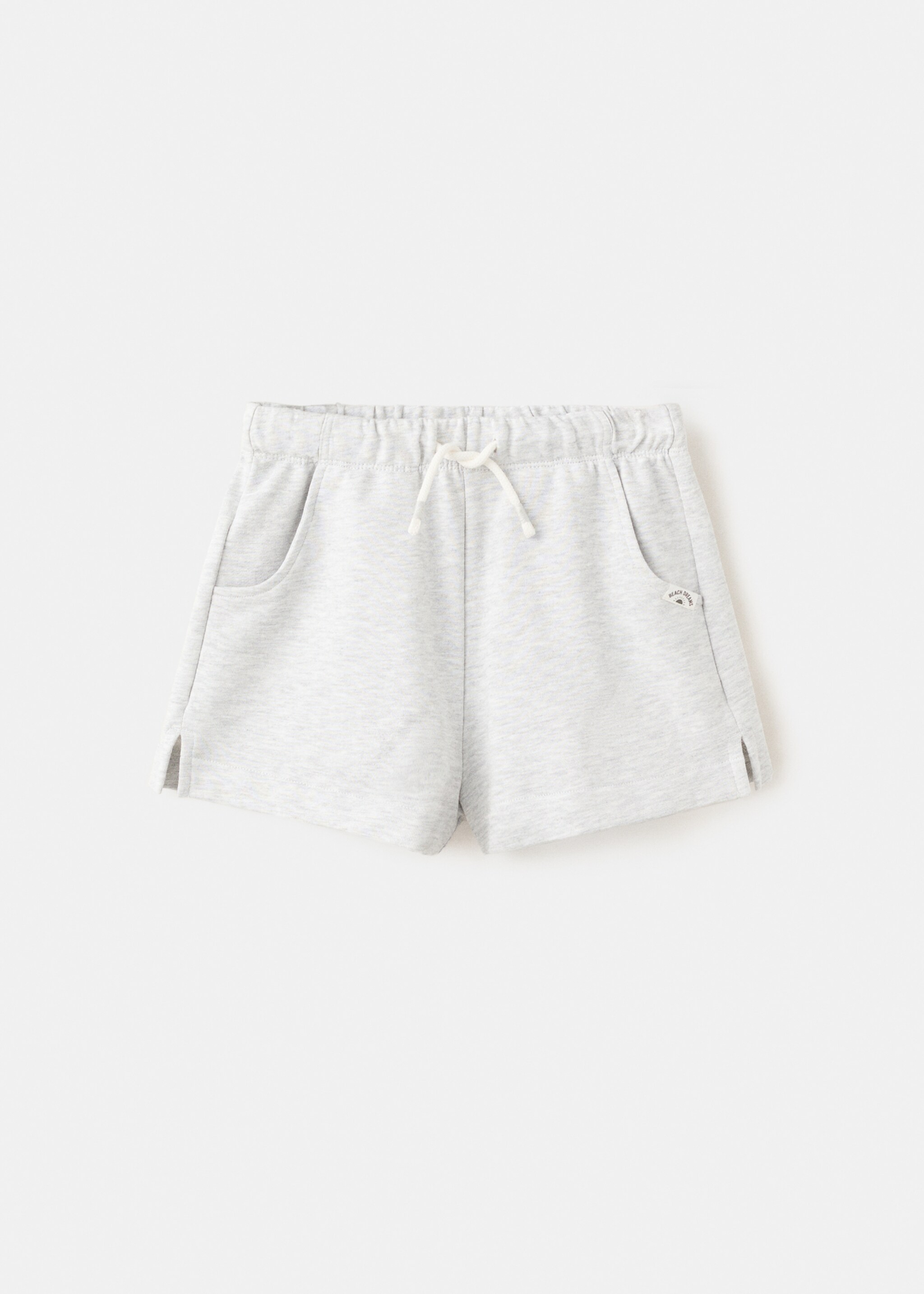 Short coton poches - Article sans modèle, Gris chiné moyen. Ref: 27056738-00.