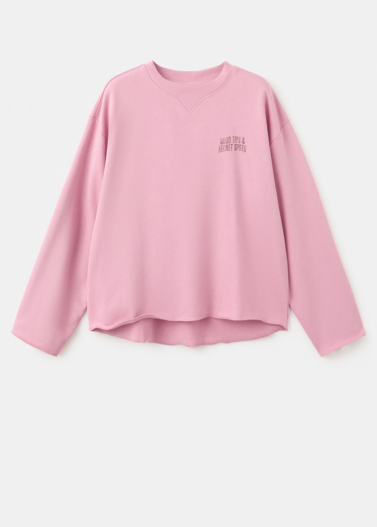 Cotton sweatshirt with text print - Article without model
