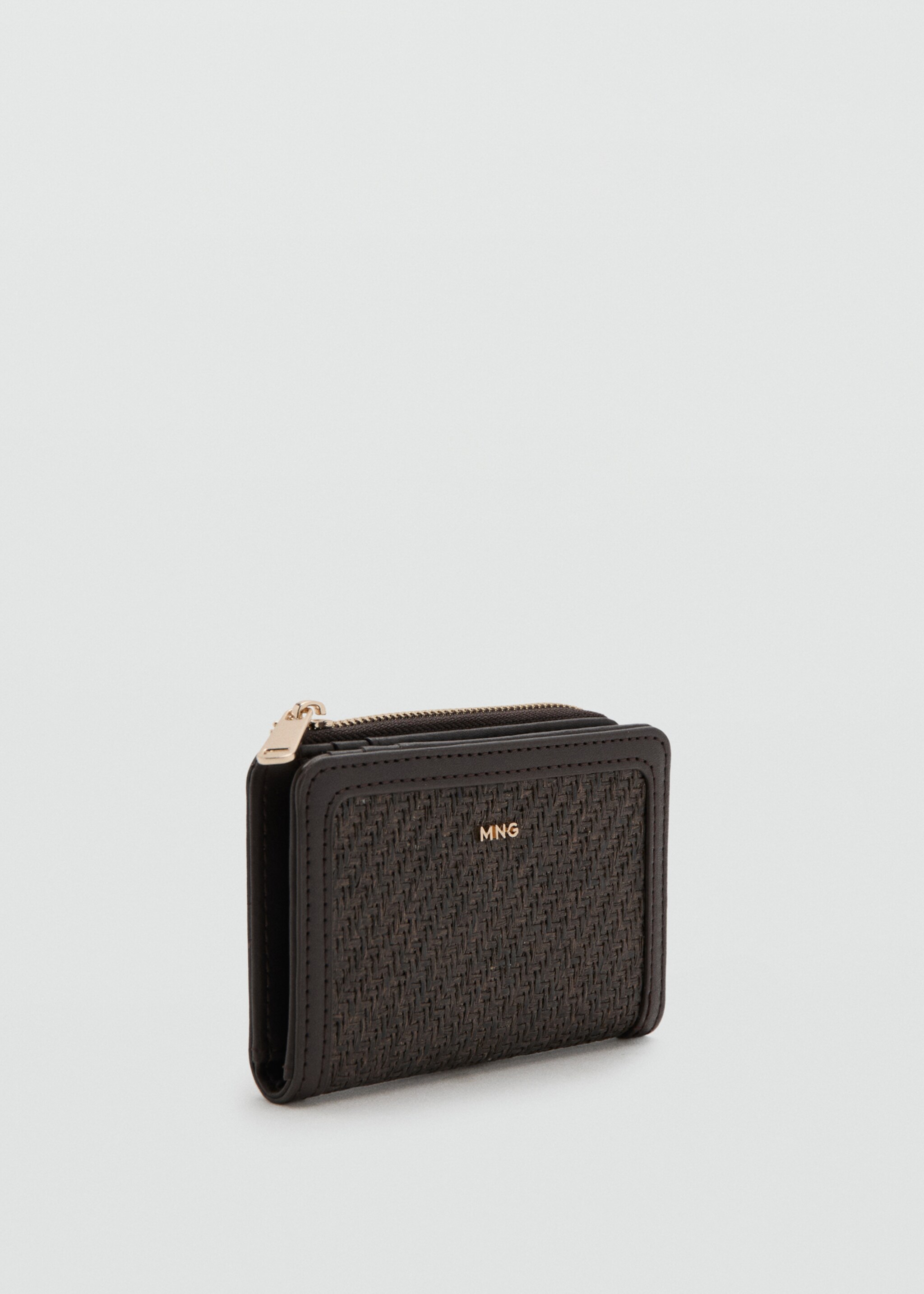 Petit portefeuille texturé - Plan moyen, Chocolat. Ref: 27056747-00.