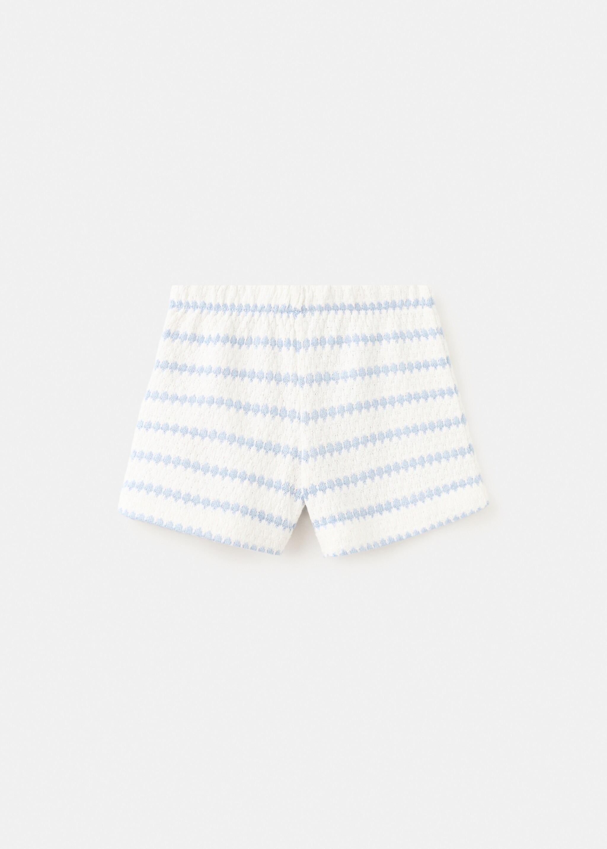 Bicolour cotton shorts - Article without model, Sky Blue. Ref: 27056748-00.