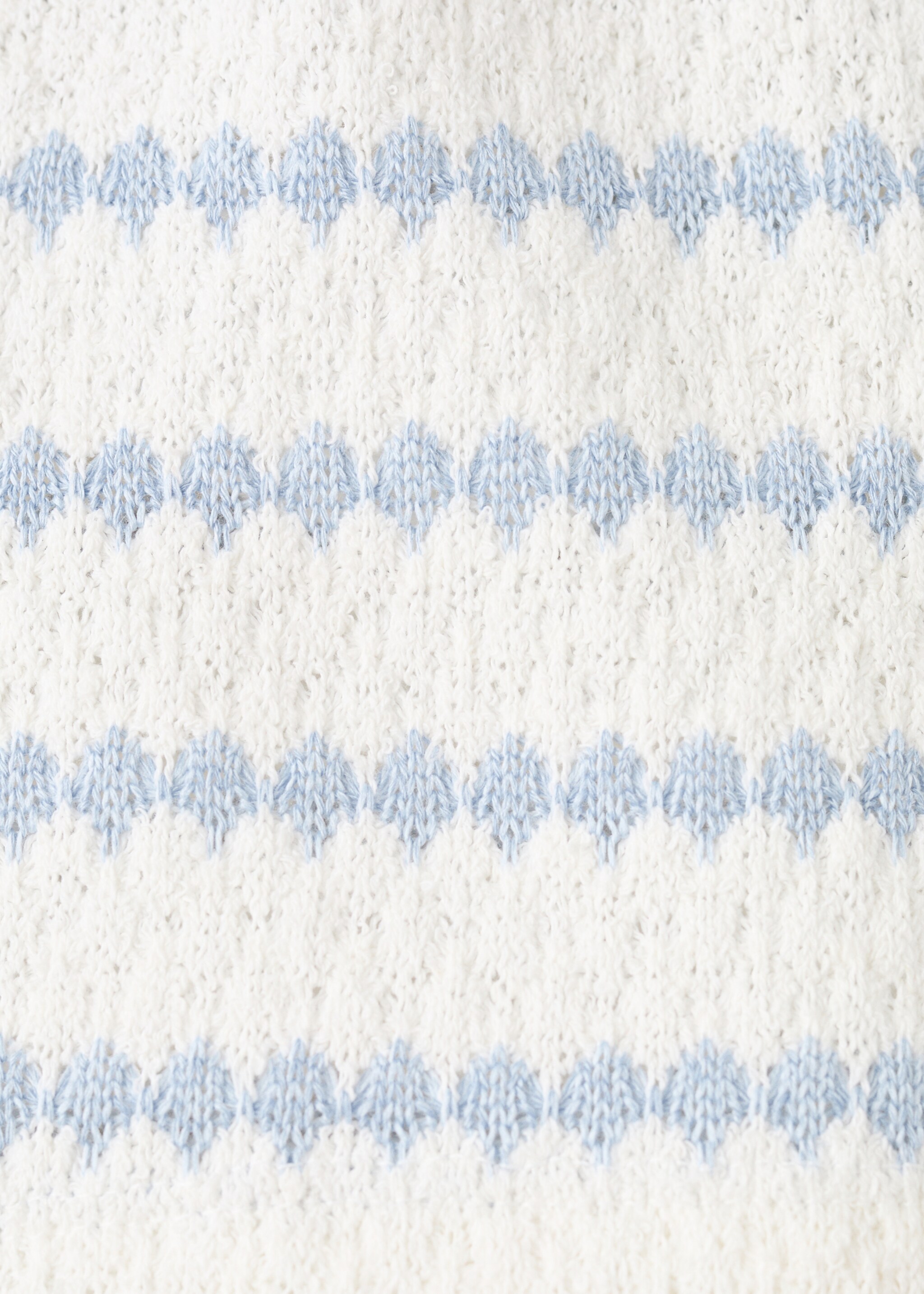 Bicolour cotton shorts - Details of the article 0, Sky Blue. Ref: 27056748-00.