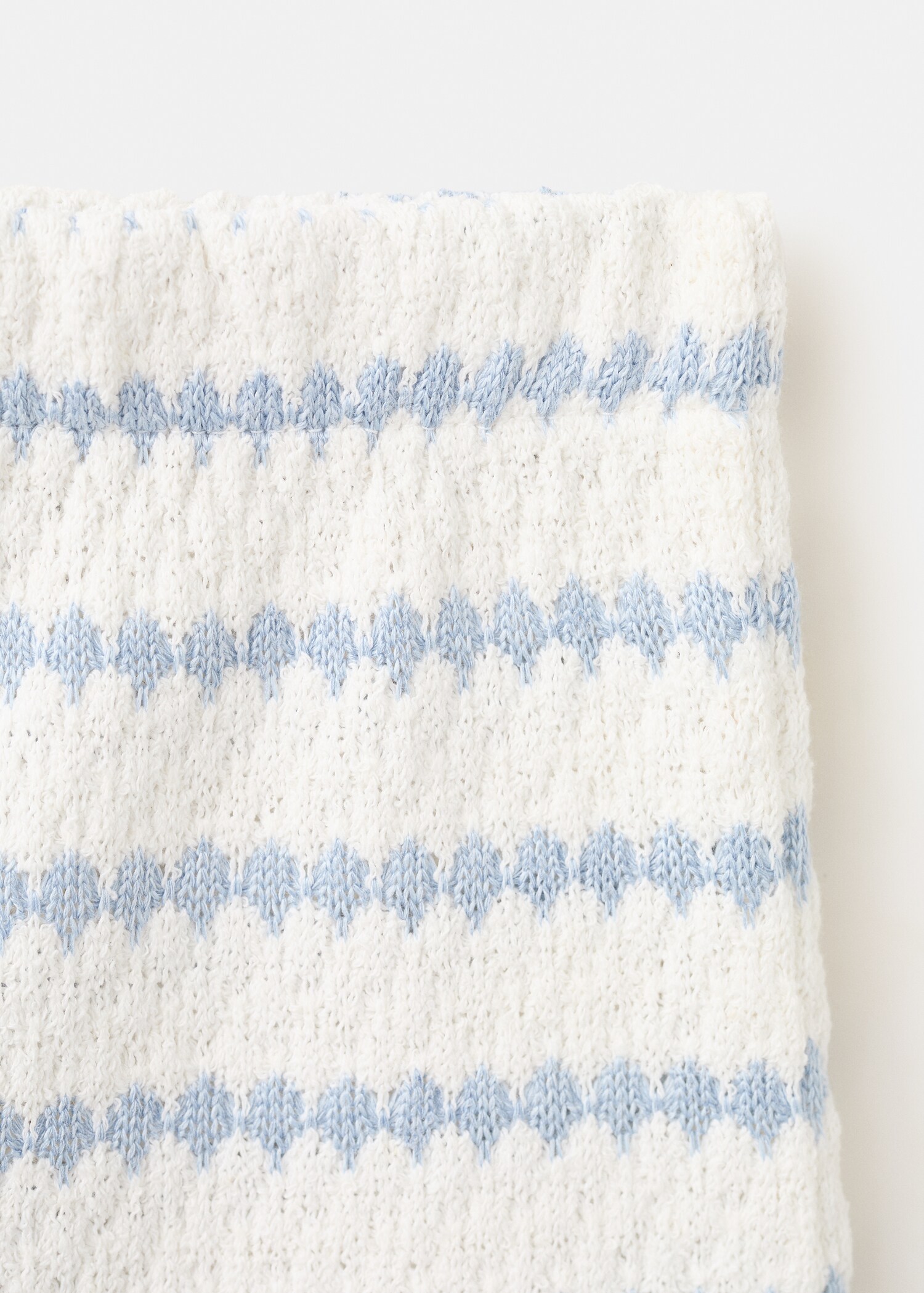 Bicolour cotton shorts - Details of the article 8